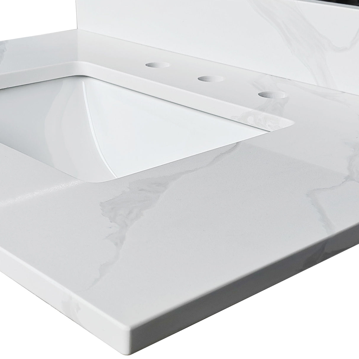 Bathroom Vanity Top With Undermount Sink, 3 Pre Drilled Holes
