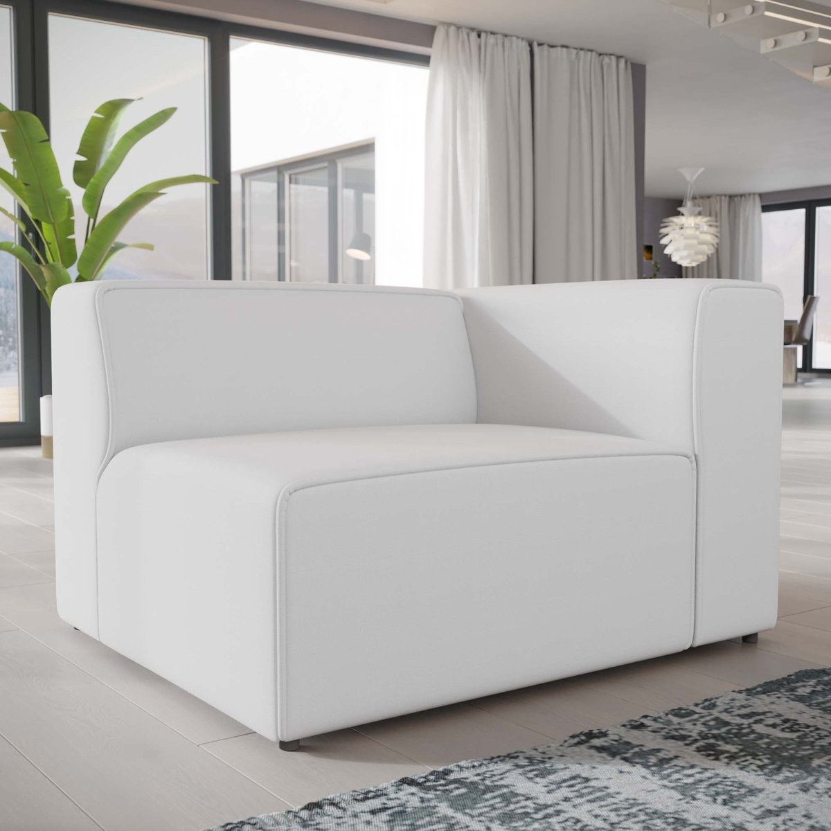 37 Inch Fabric Right - Facing Sofa - Living Room Furniture available at Alpine Outlets in Denver