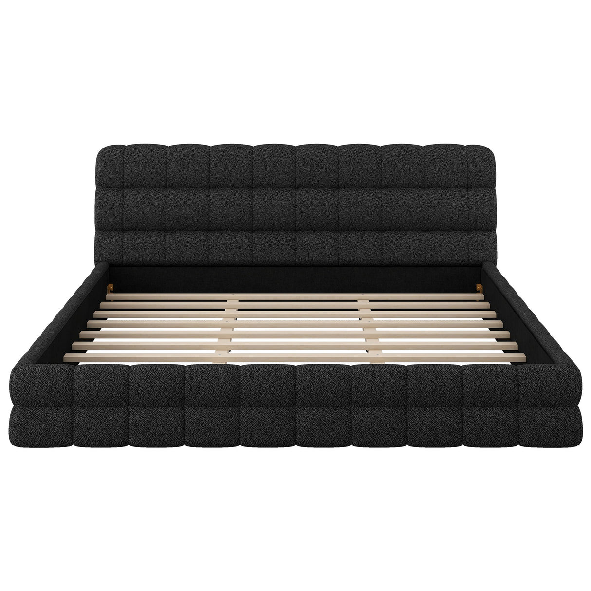 Upholstered Platform Bed With Headboard