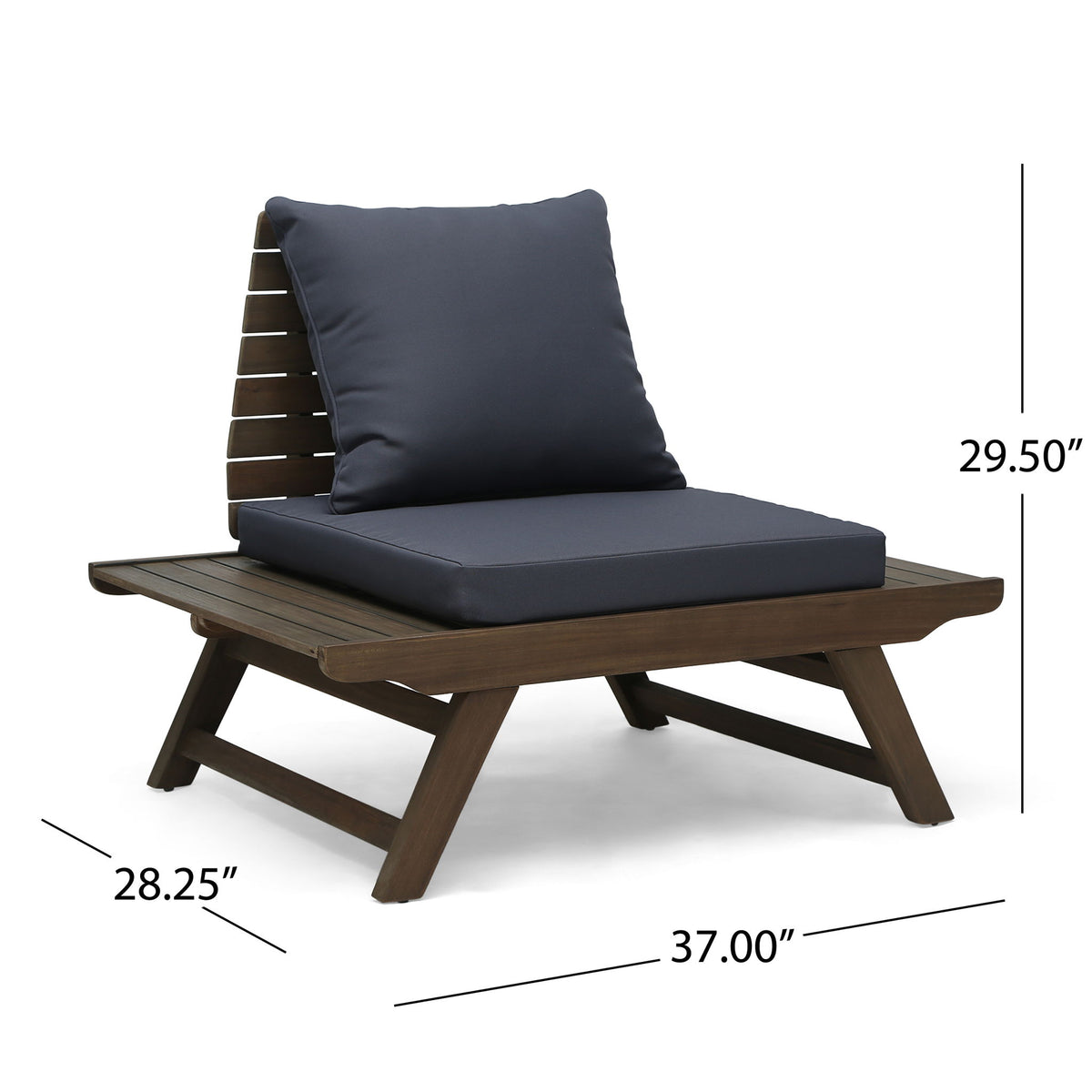 Sedona - Outdoor Club Chair With Slatted Design