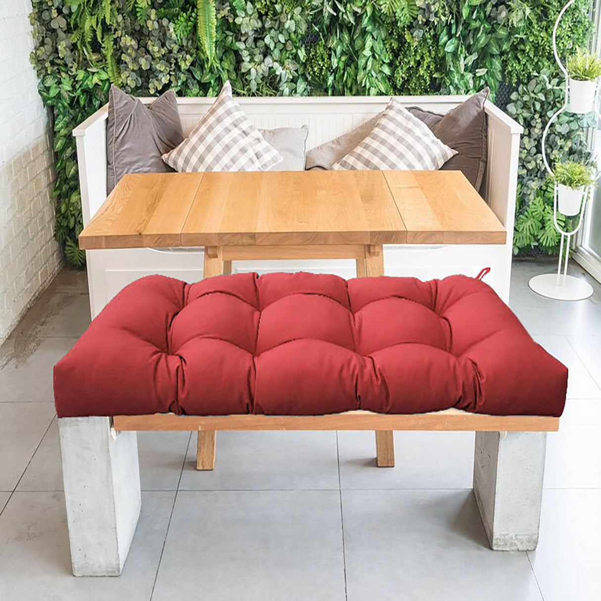 Outdoor Bench Cushions With Weather-Resistant Fabric