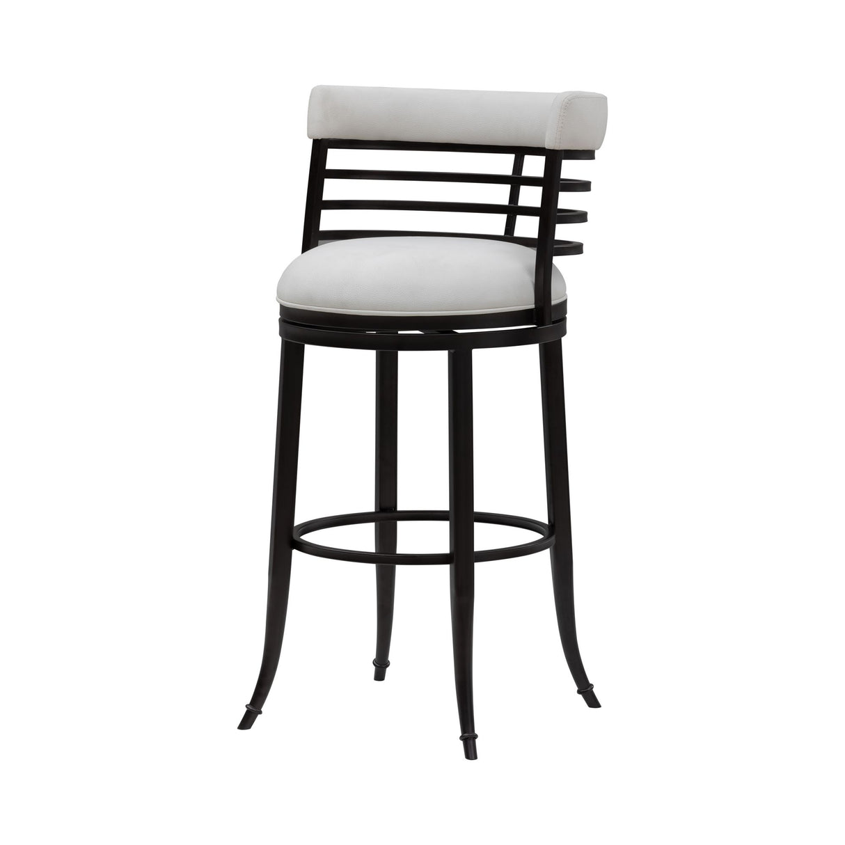 Telia - Upholstered Swivel Bar Height Barstool
