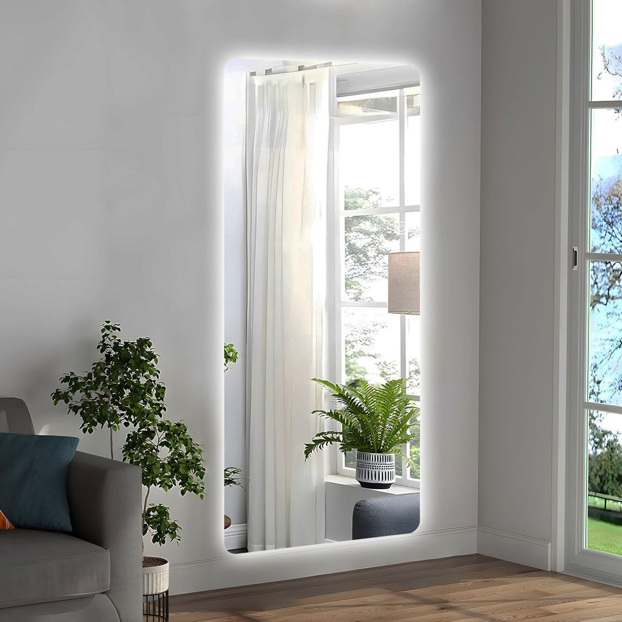 Wall Mounted LED Full Length Mirror