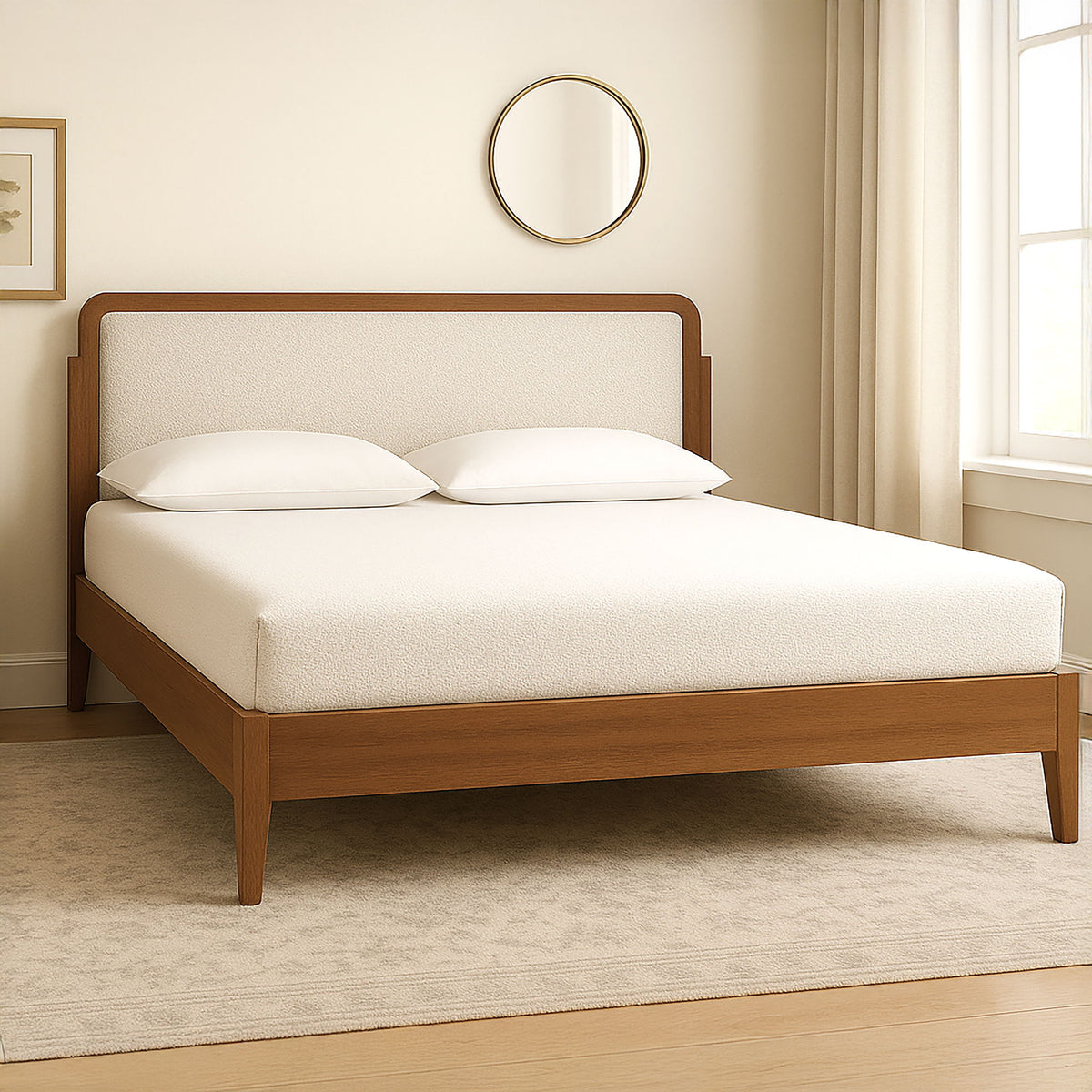 Hawthorne - Queen Platform Bed With Upholstered Headboard