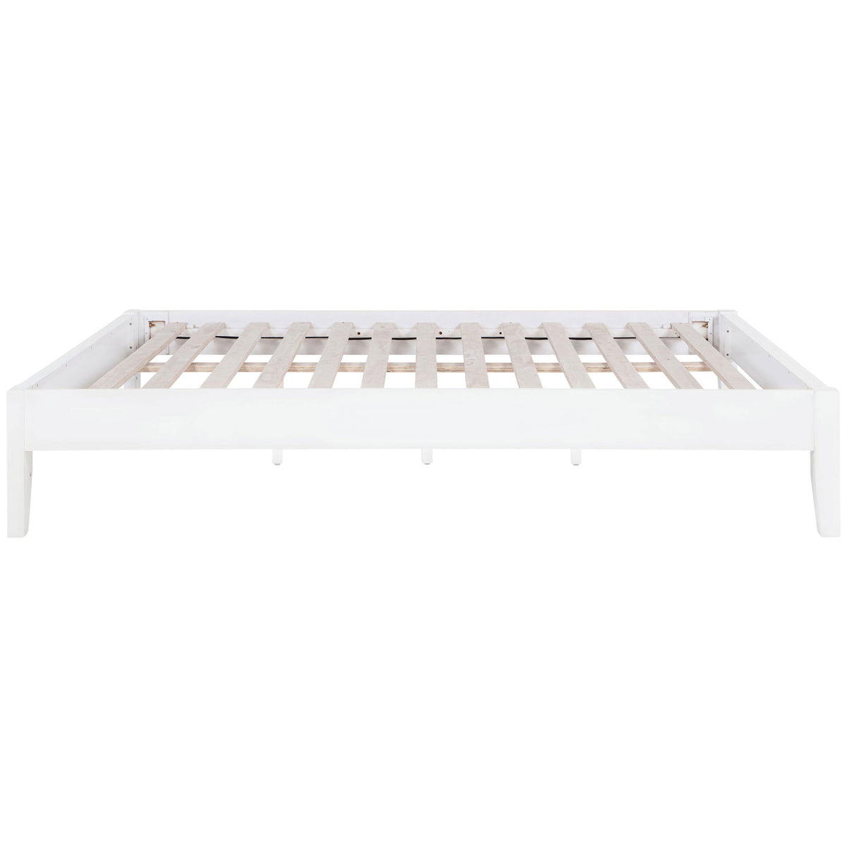 Sophie - Full Platform Bed With Tapered Legs - White