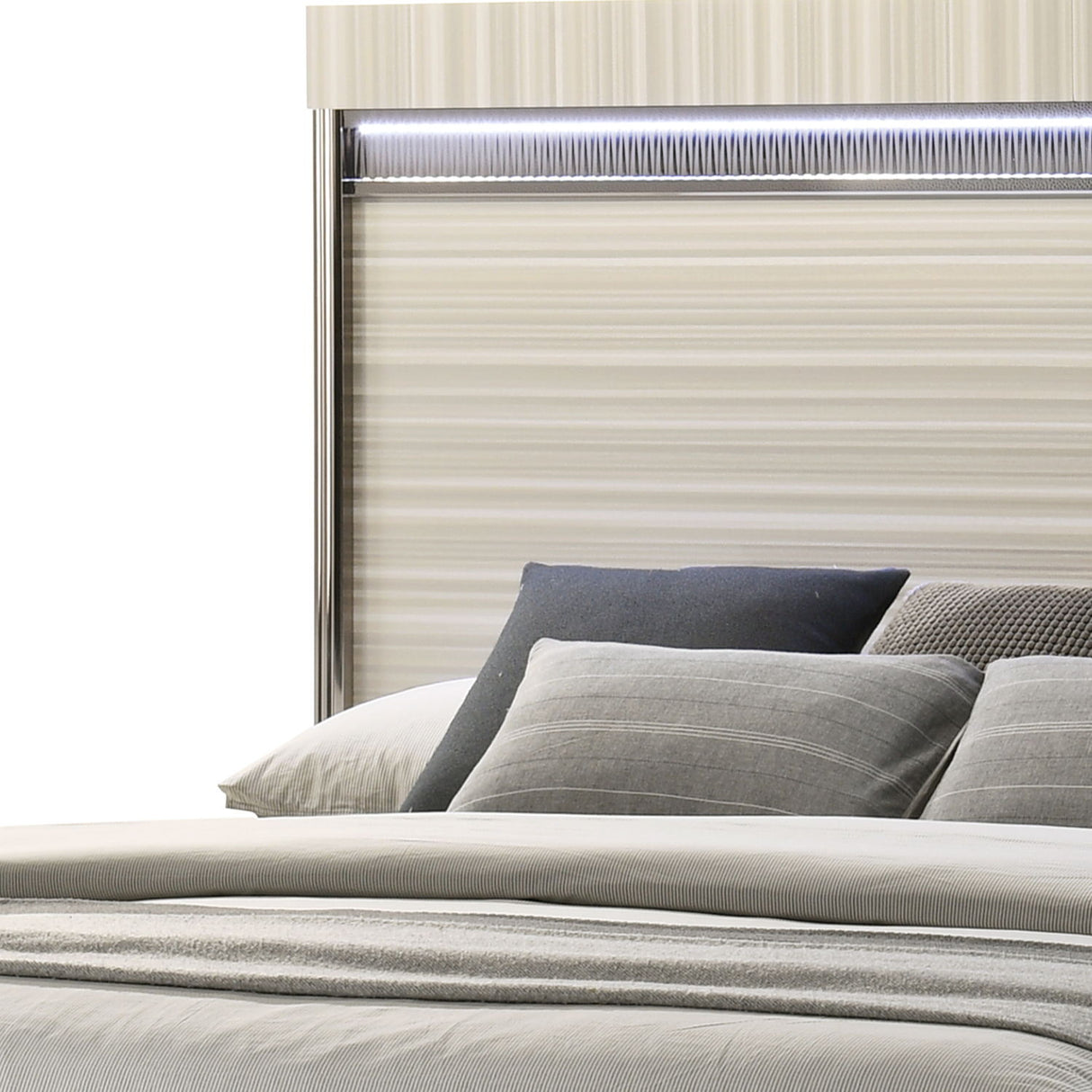 Leonor - Bed With LED Headboard And Footboard
