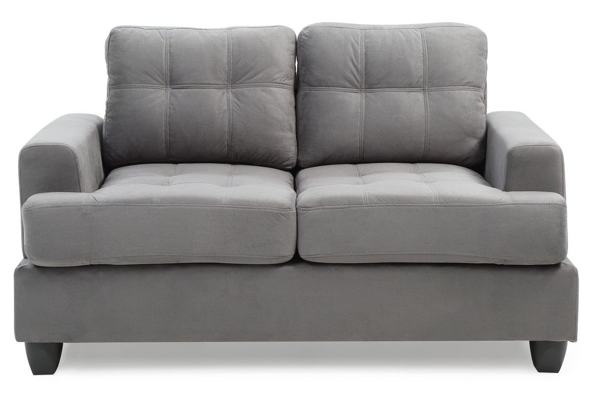 Stylish Transitional Loveseat For Two