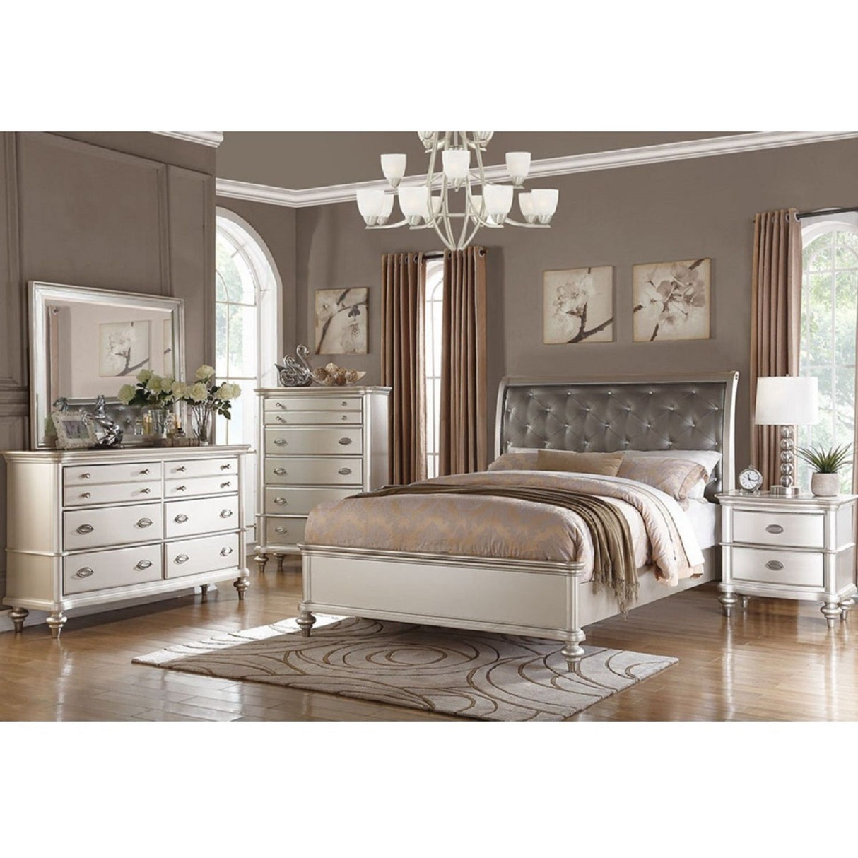 Tufted Headboard Bed