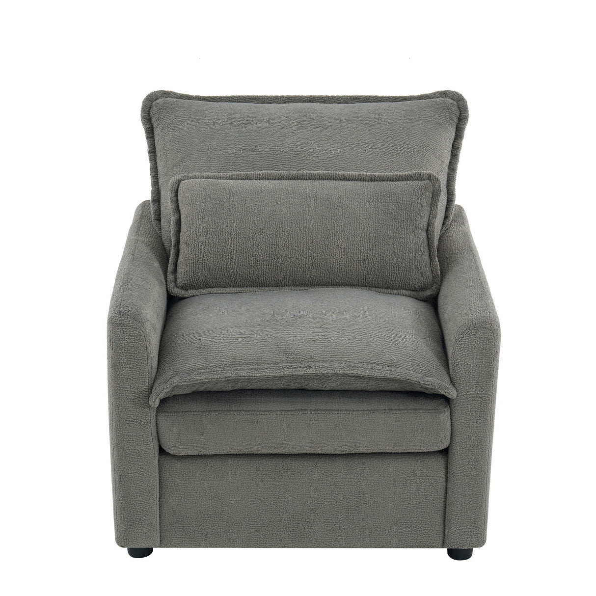 Modern Single Seat Accent Chair With Side Storage Pockets