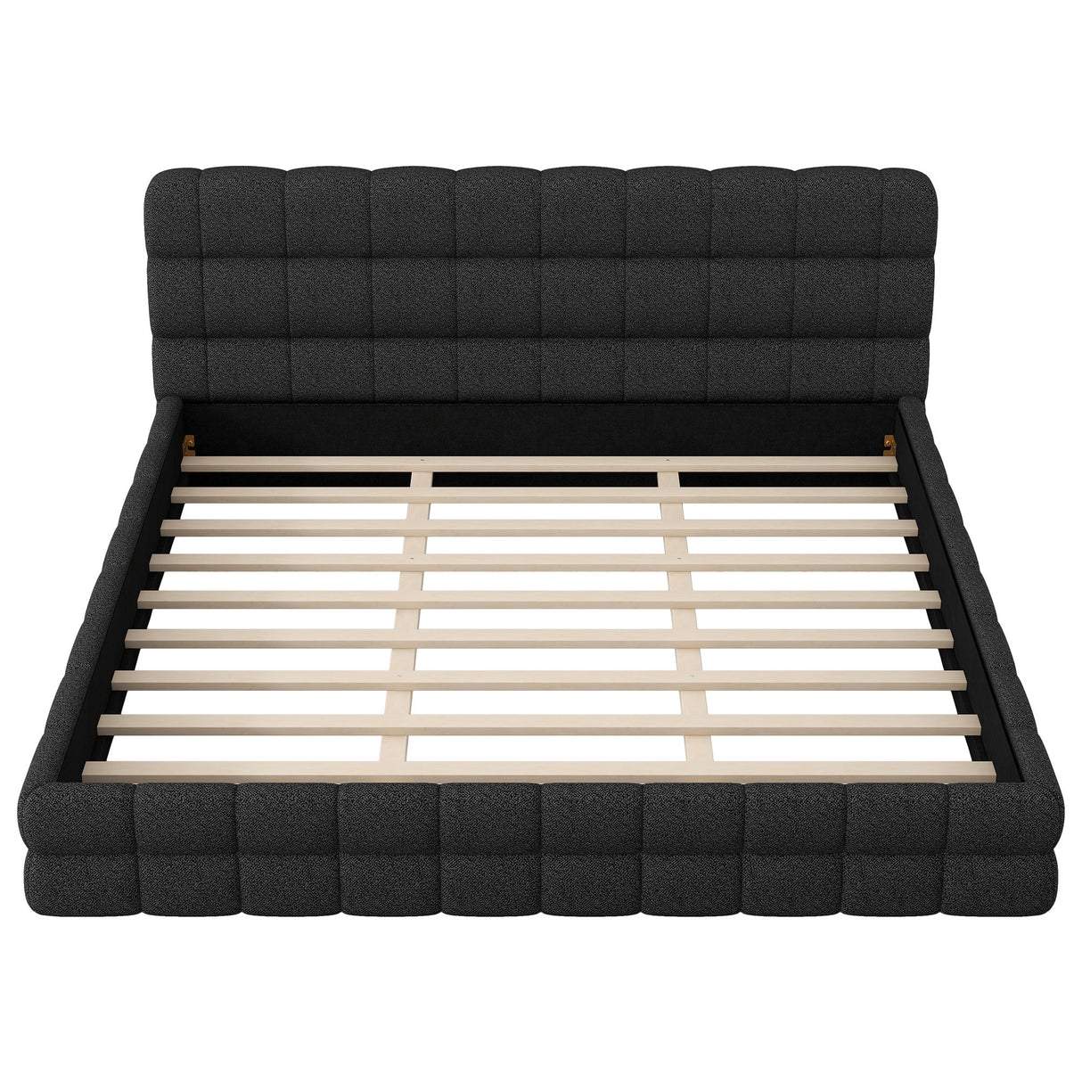 Upholstered Platform Bed With Headboard
