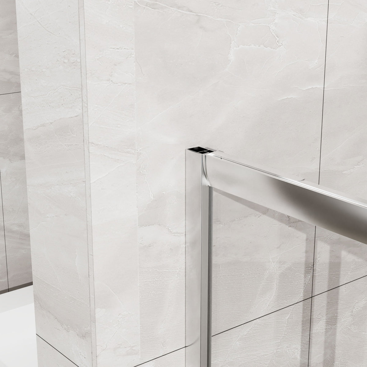 Corner Sliding Shower Door & Base Combo No Drain Kit