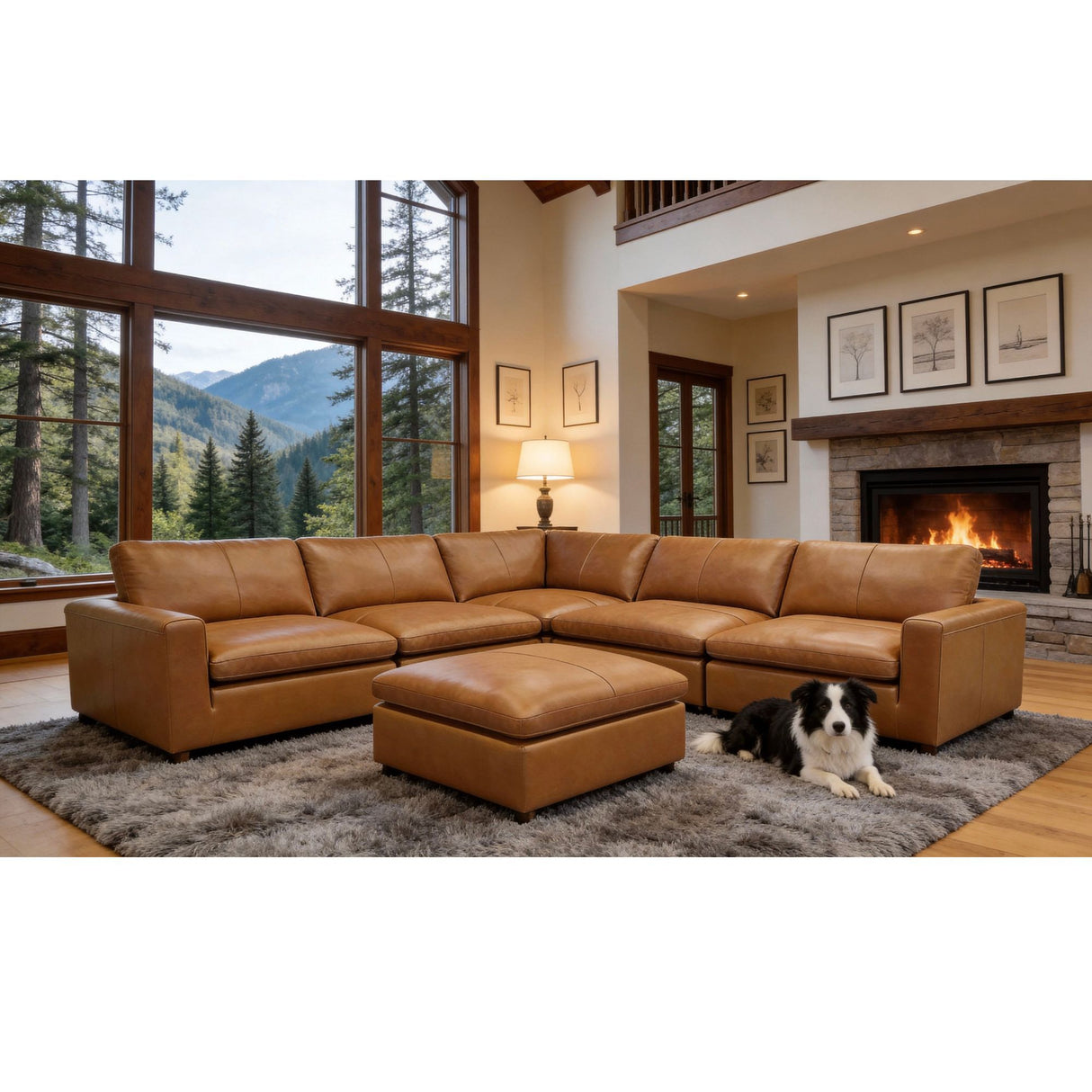 Upholstered Large Seating Modular Sectional
