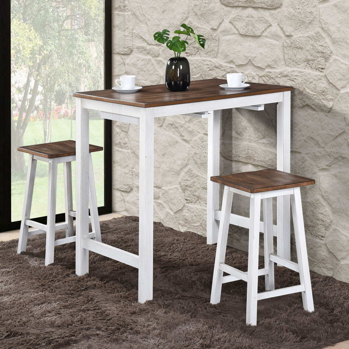 3 Pieces Counter Height Set