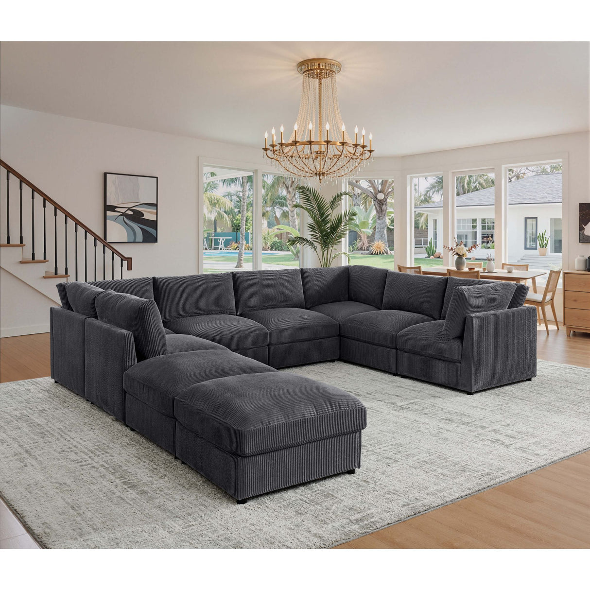 Modular Sectional With Custom Configuration