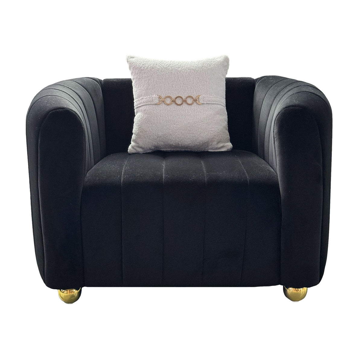 Single Sofa With High Resilience Foam
