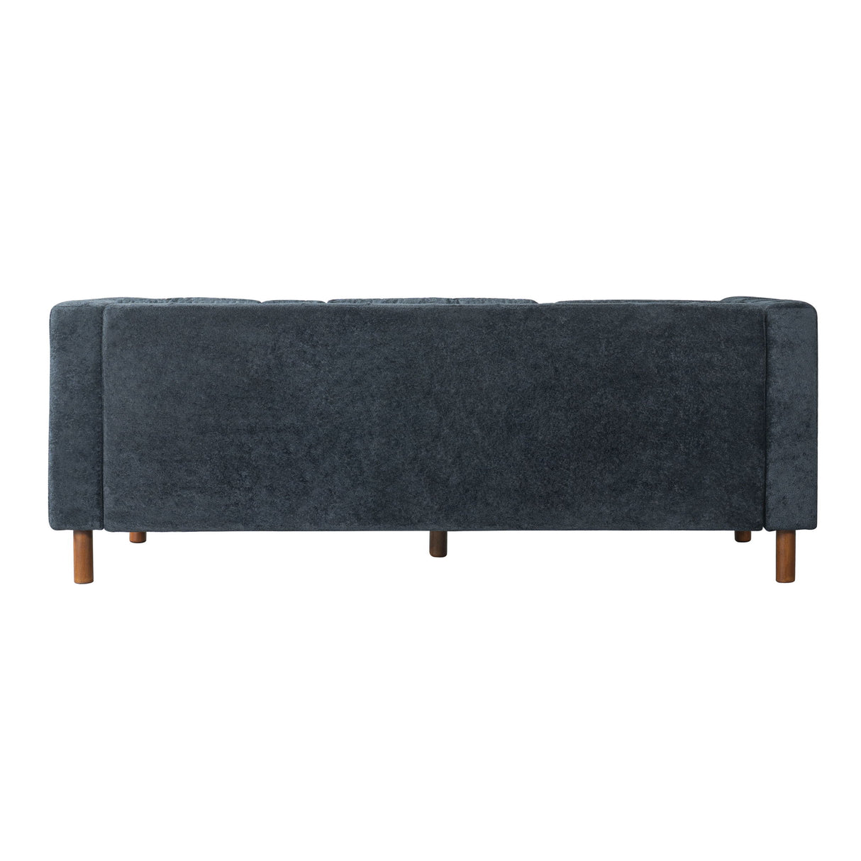 3 Seater Sofa With Square Arms, Tufted Pillow Back For Living Room