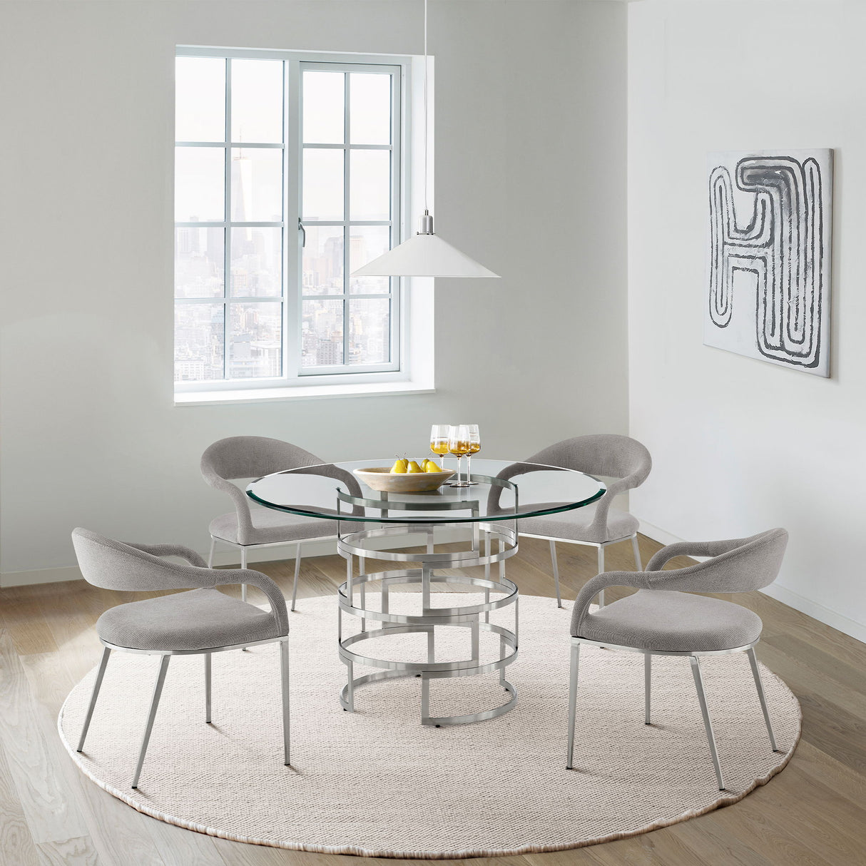 Diaz - Contemporary Round Dining Table