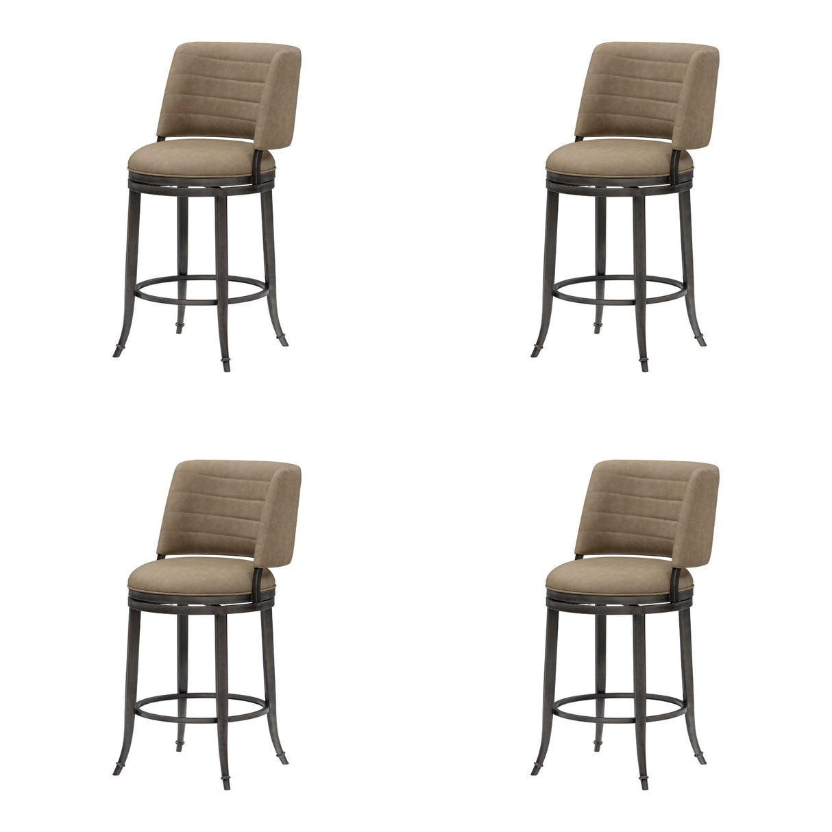 Torres - Upholstered Swivel Counter Height Barstool