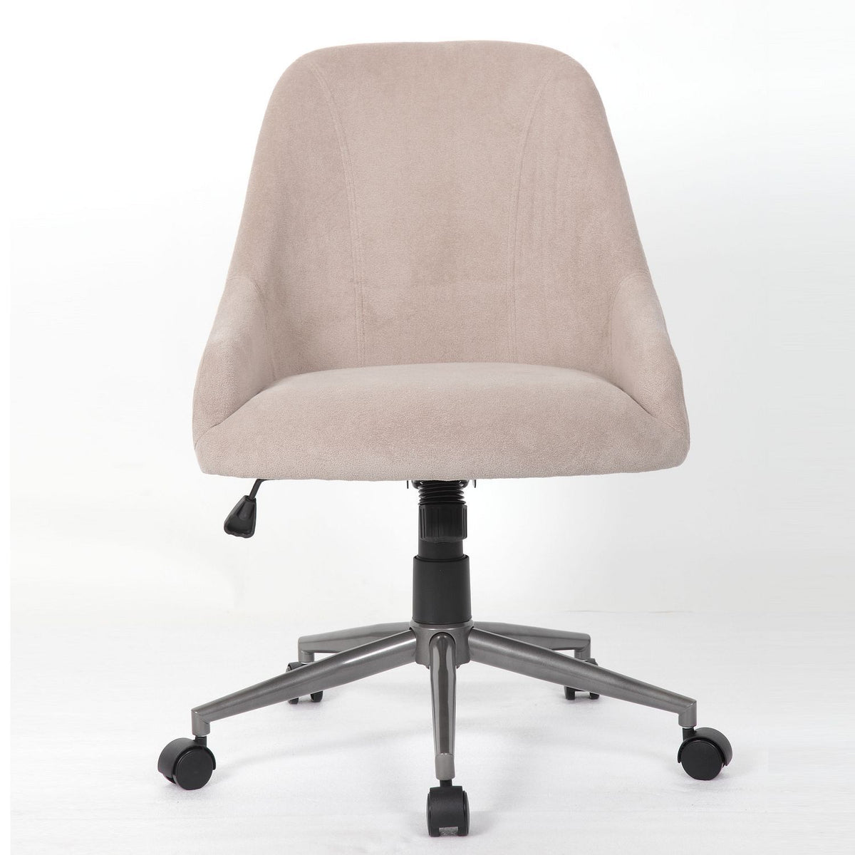 Ergonomic Office Enveloping Bucket Back Swivel Computer Chair - Beige