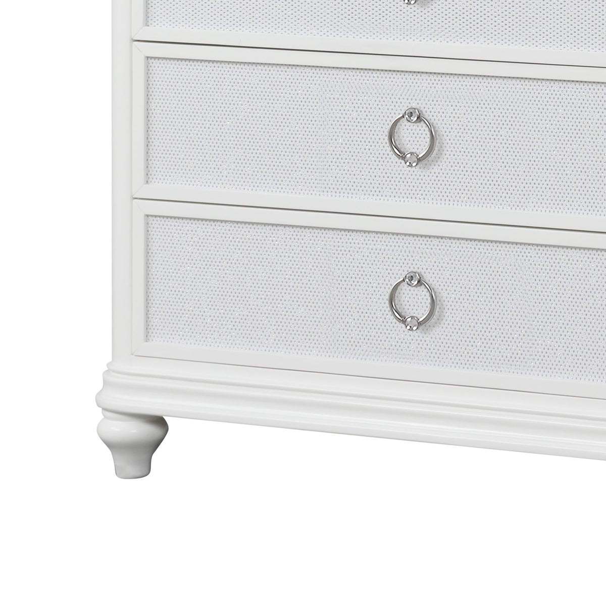 Abigale - 5 Drawer Chest With LED Lighting - White