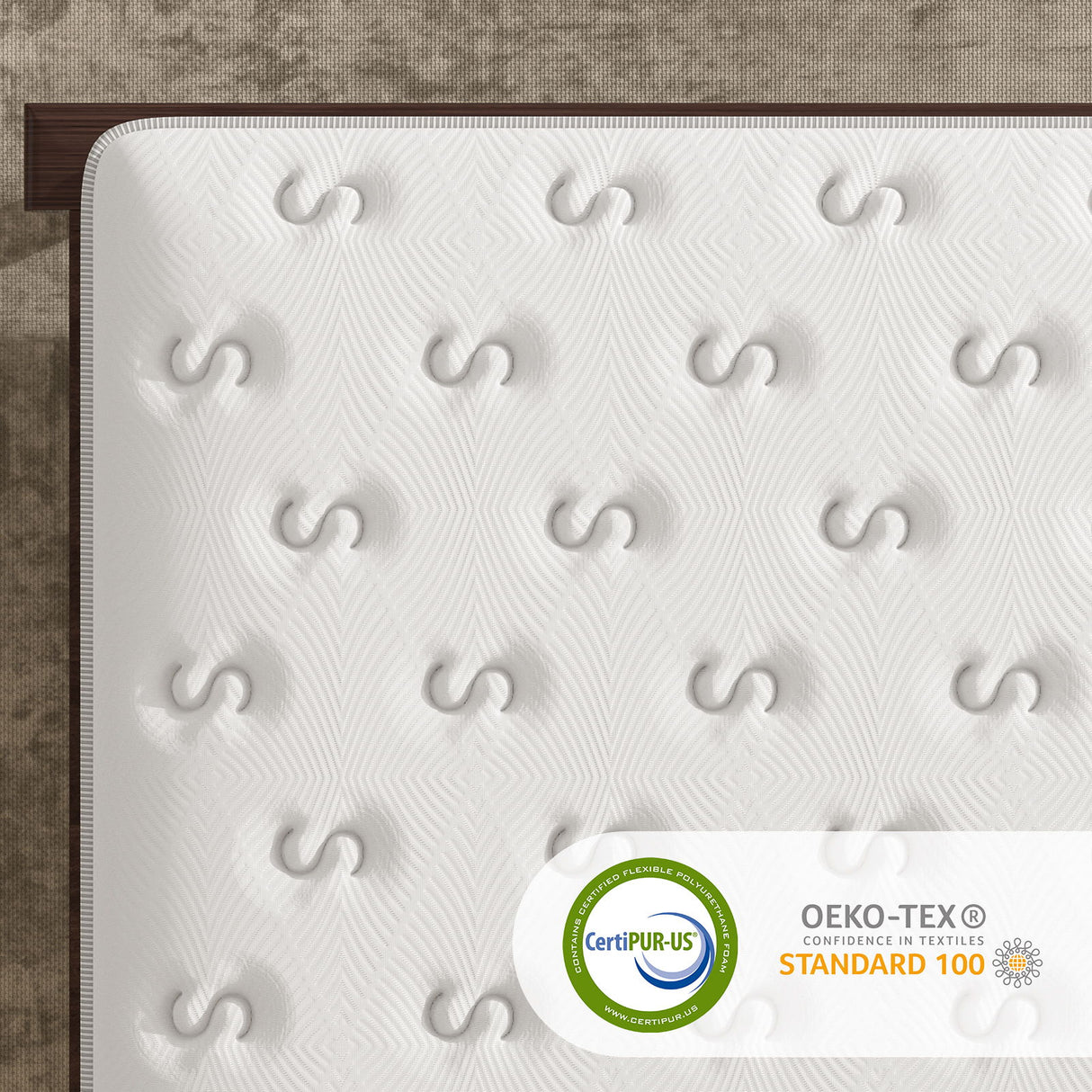 14'' Hybrid Mattress, Memory Foam & Pocket Springs For Pressure Relief