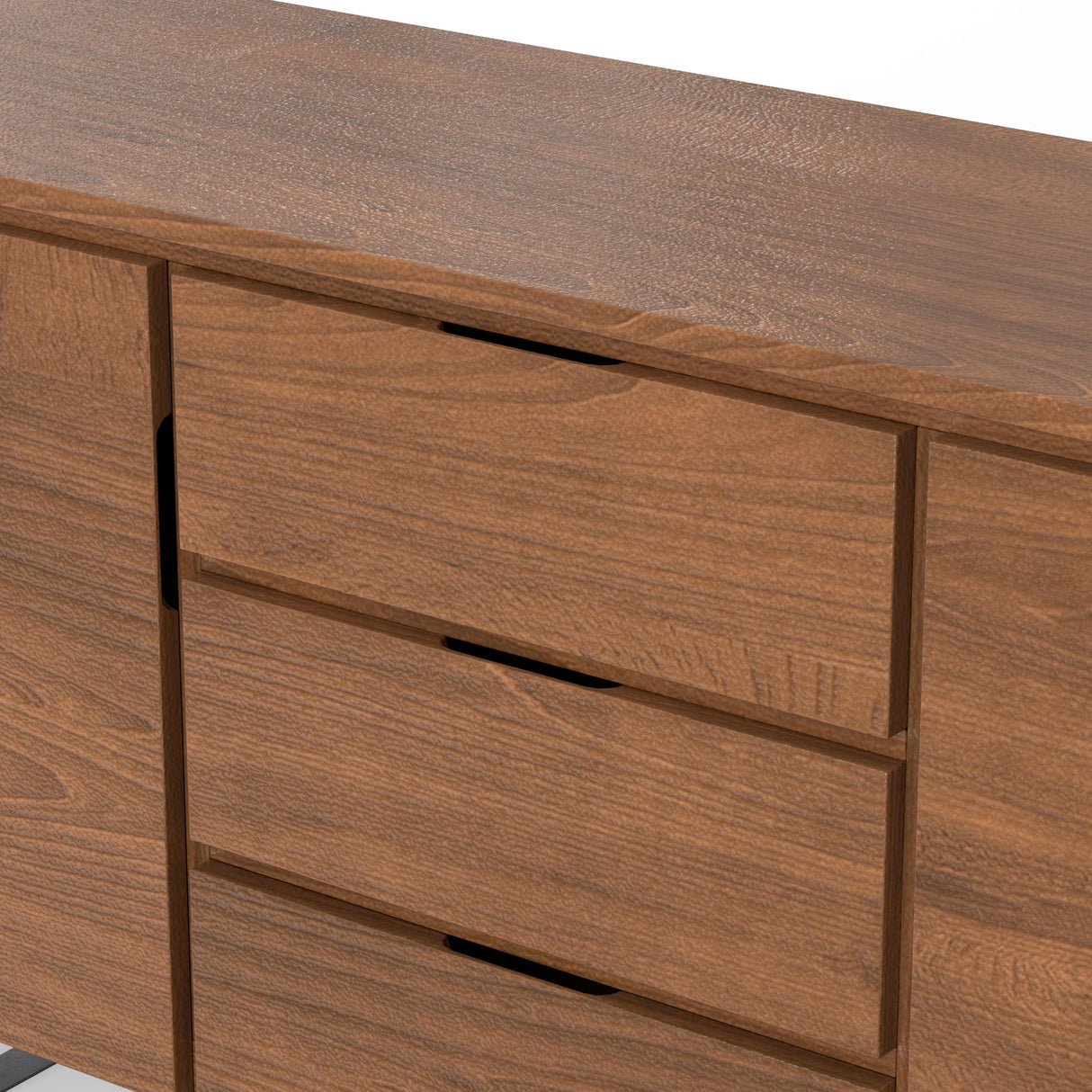 Sideboard Buffet Dining Cabinet Industrial Wood Storage 60x30in