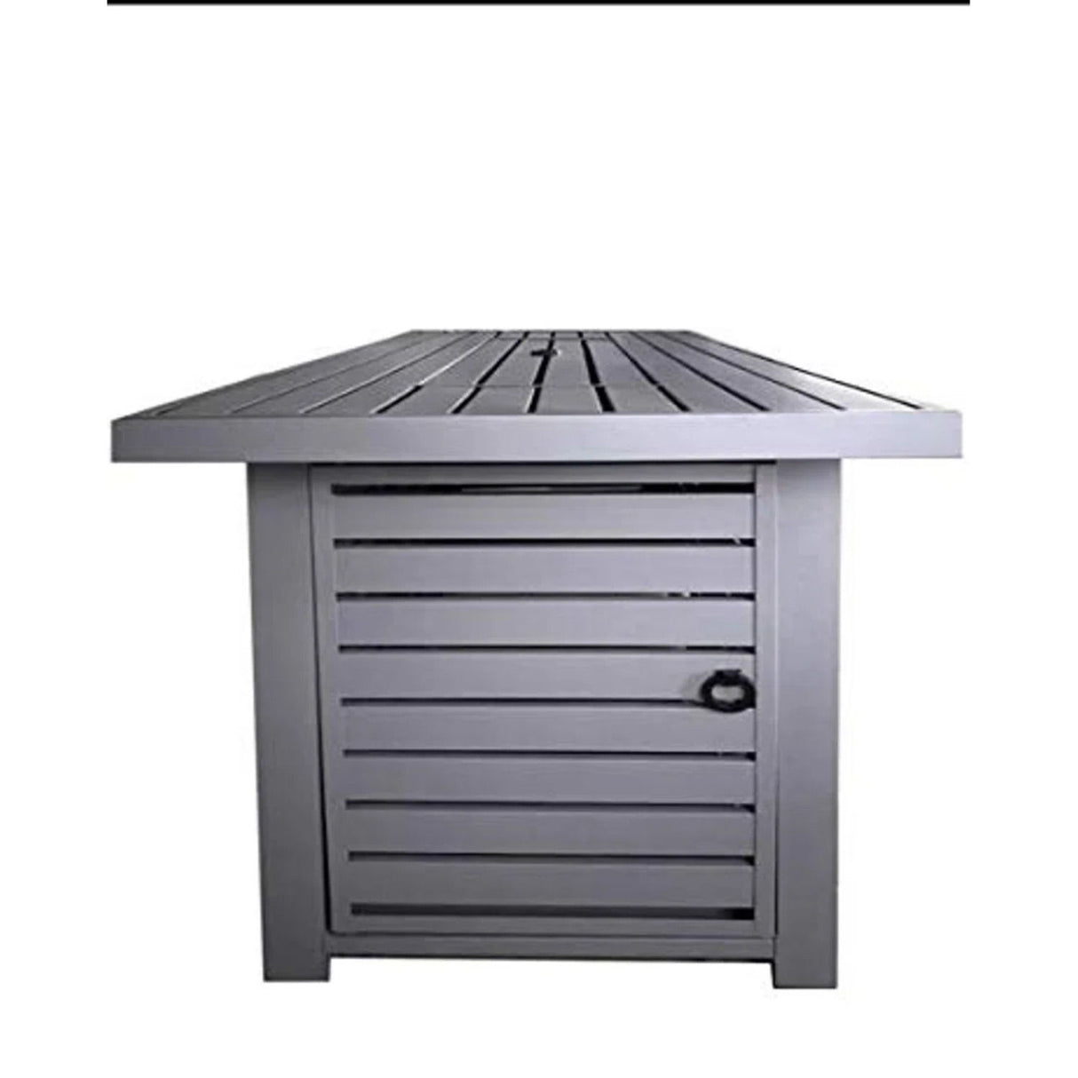 Outdoor Fire Pit Table Garden Heater Dual Fuel Steel 42x25in
