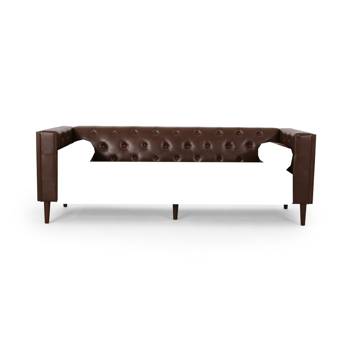 Contemporary 3 Seater Sofa With Tufted Design