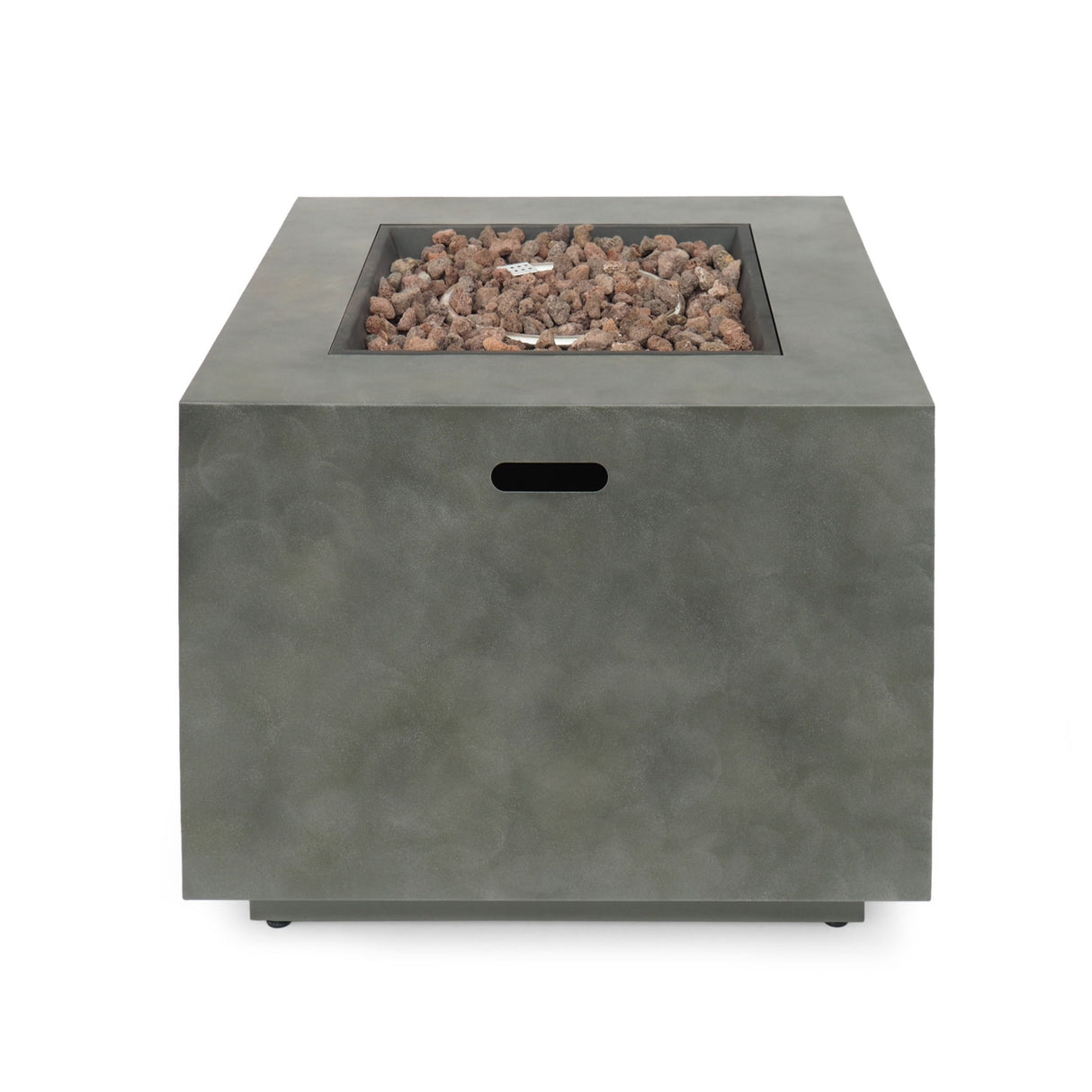Outdoor Patio Gas Burning Fire Pit Table 50, 000 Btu, Square