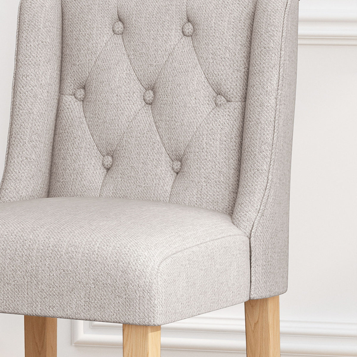 Vienna - Contemporary Fabric Tufted & Wingback Counter Stools (Set of 2)
