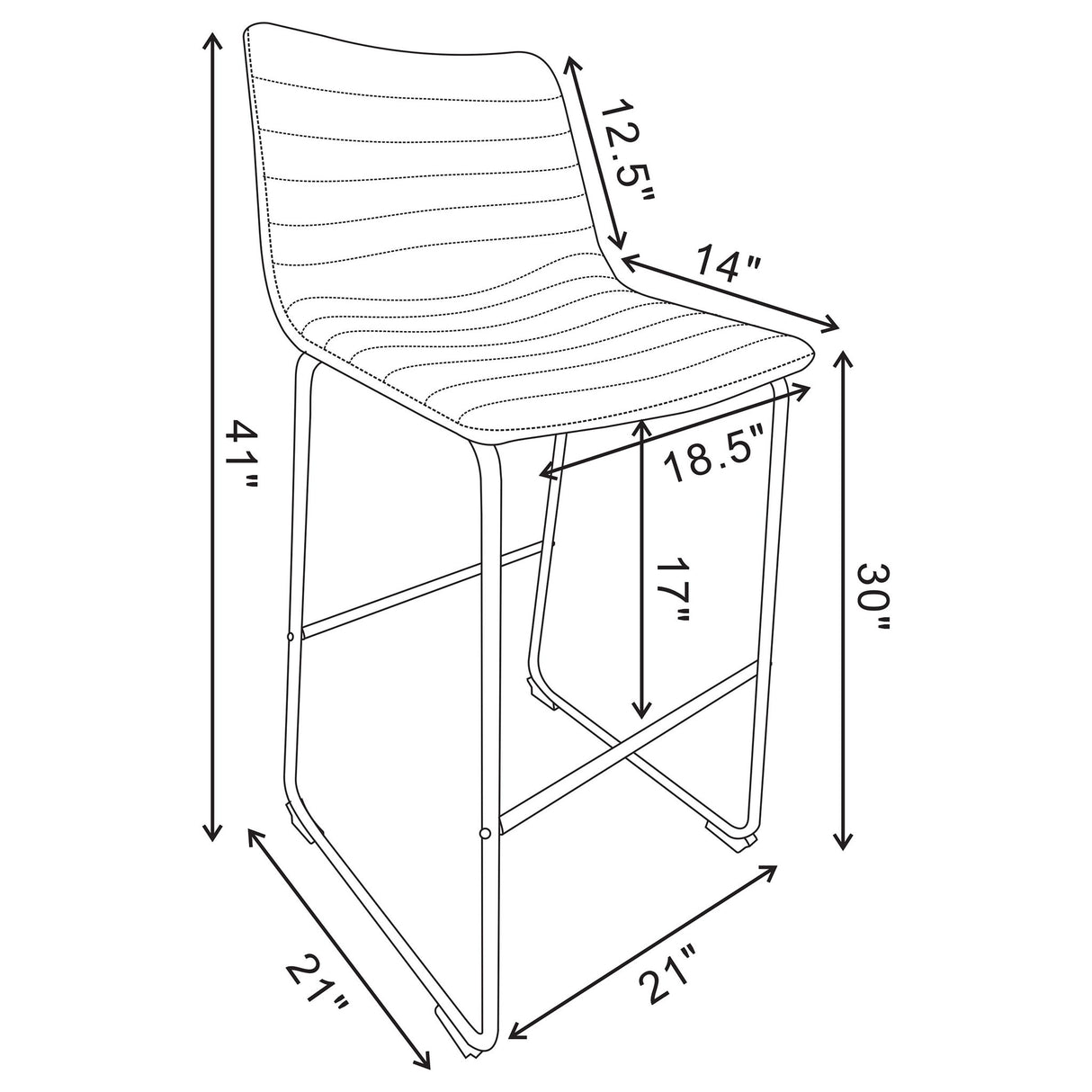 Torrence - Bar Chair (Set of 2)