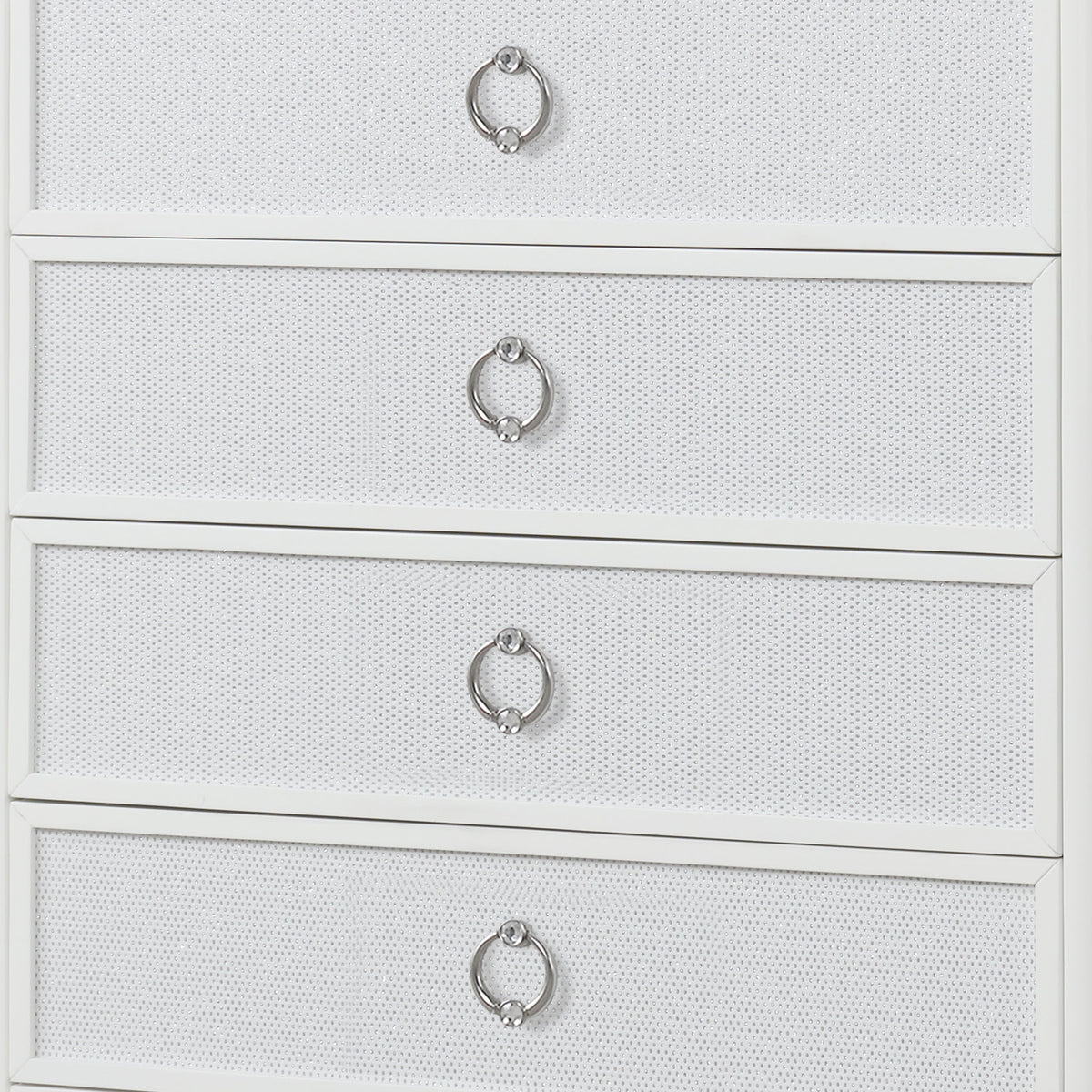 Abigale - 5 Drawer Chest With LED Lighting - White