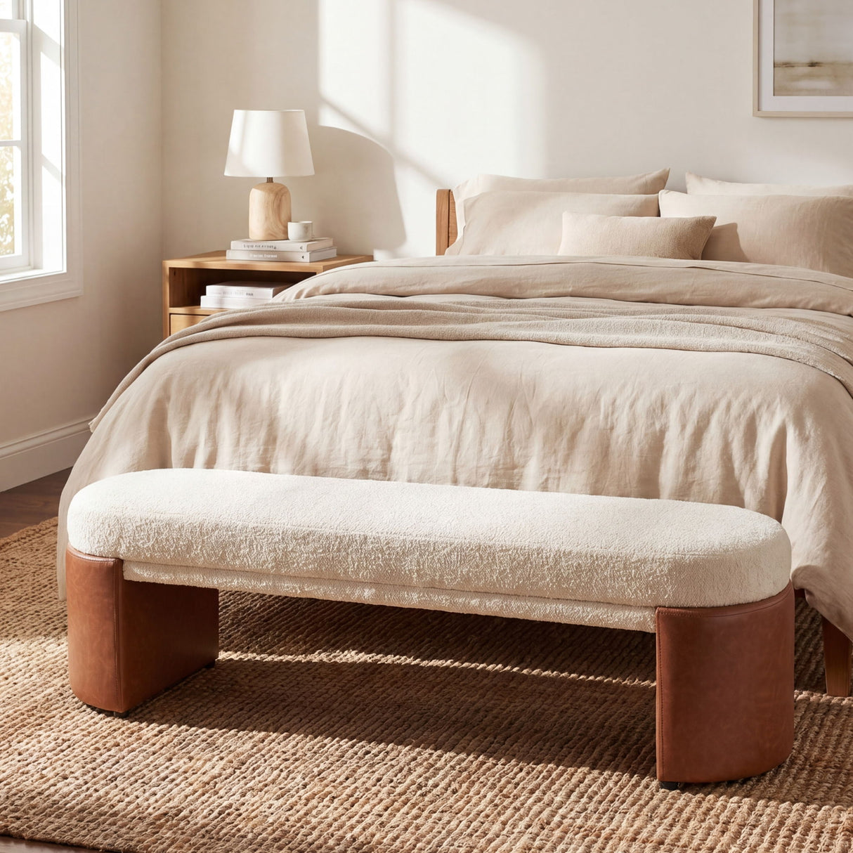 Upholstered Indoor Dining Bench
