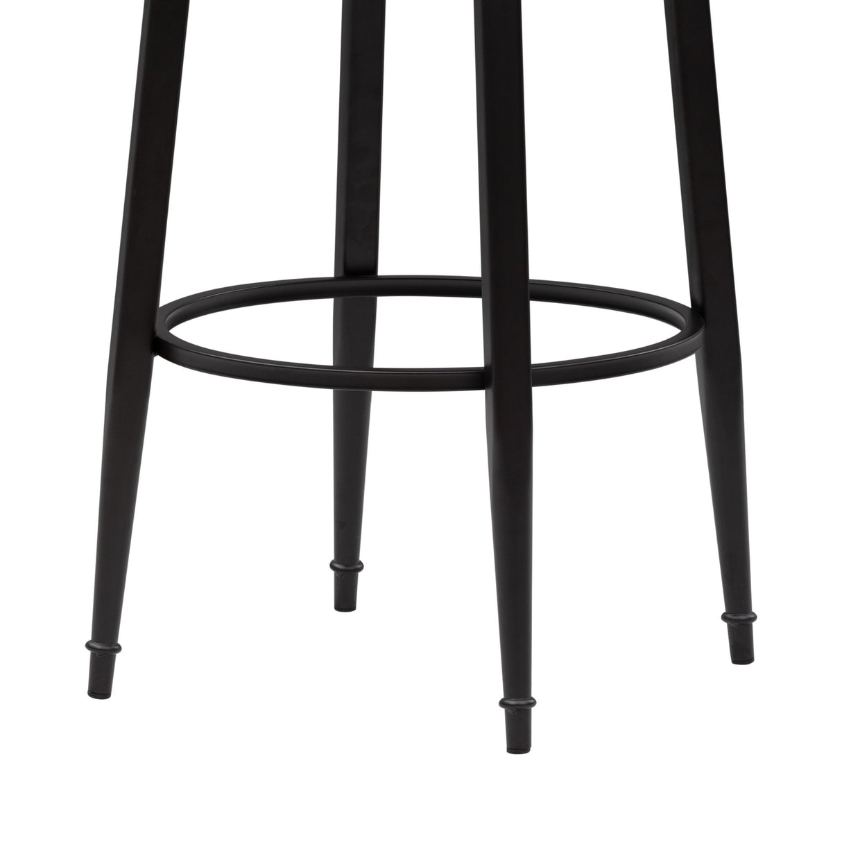 Baxter - Steel Frame Fabric Upholstered Swivel Bar Height Barstool