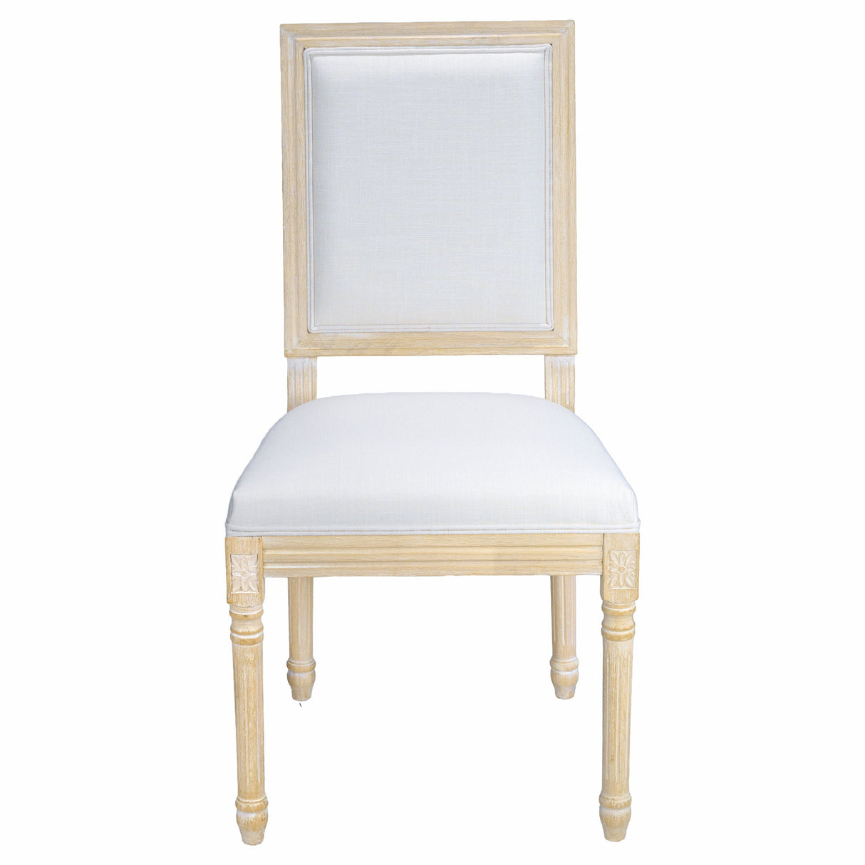 Dining Chairs With Upholstered Square Back (Set of 2)