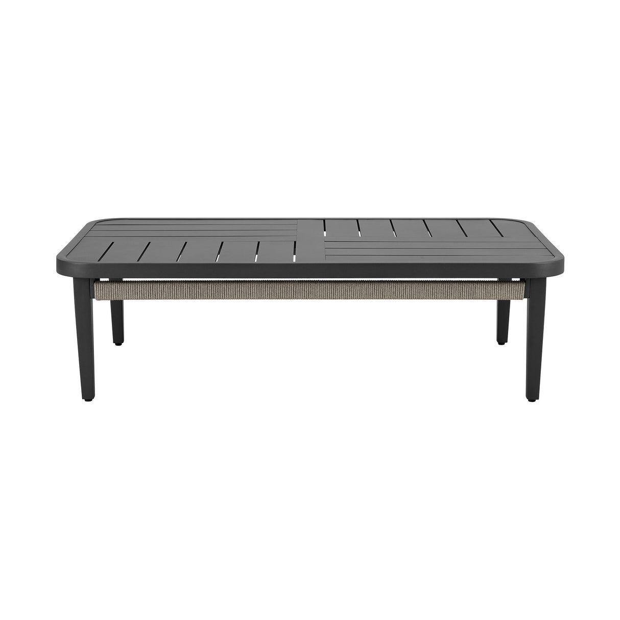 Zella - 4 Piece Outdoor Patio Conversation Set - Light Gray