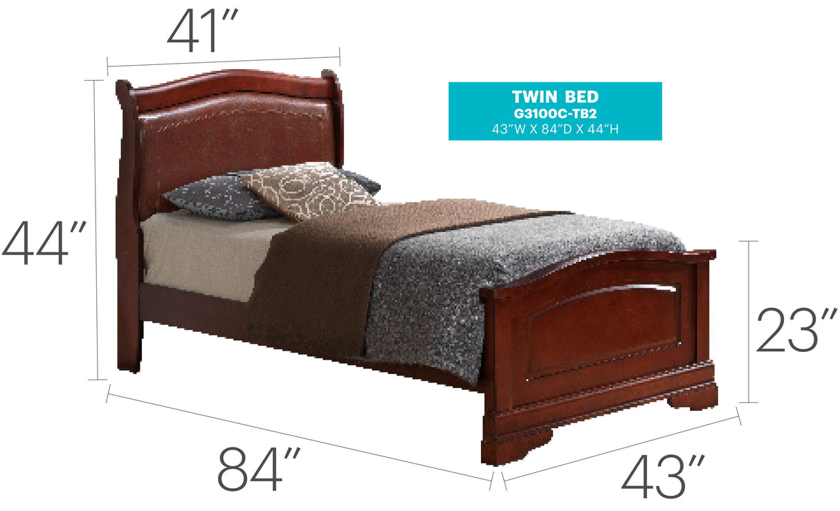 Panel Sleigh Bed Elegantly Crafted