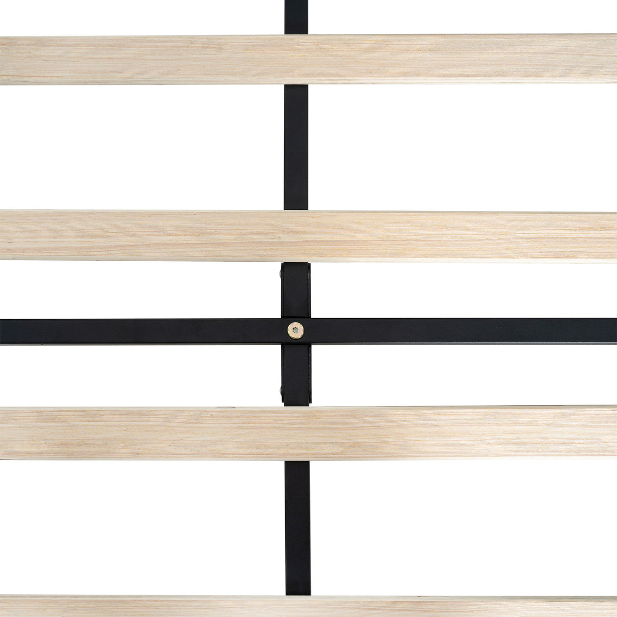 Modern Upholstered Platform Bed Frame With Button Tufted Fabric Headboard