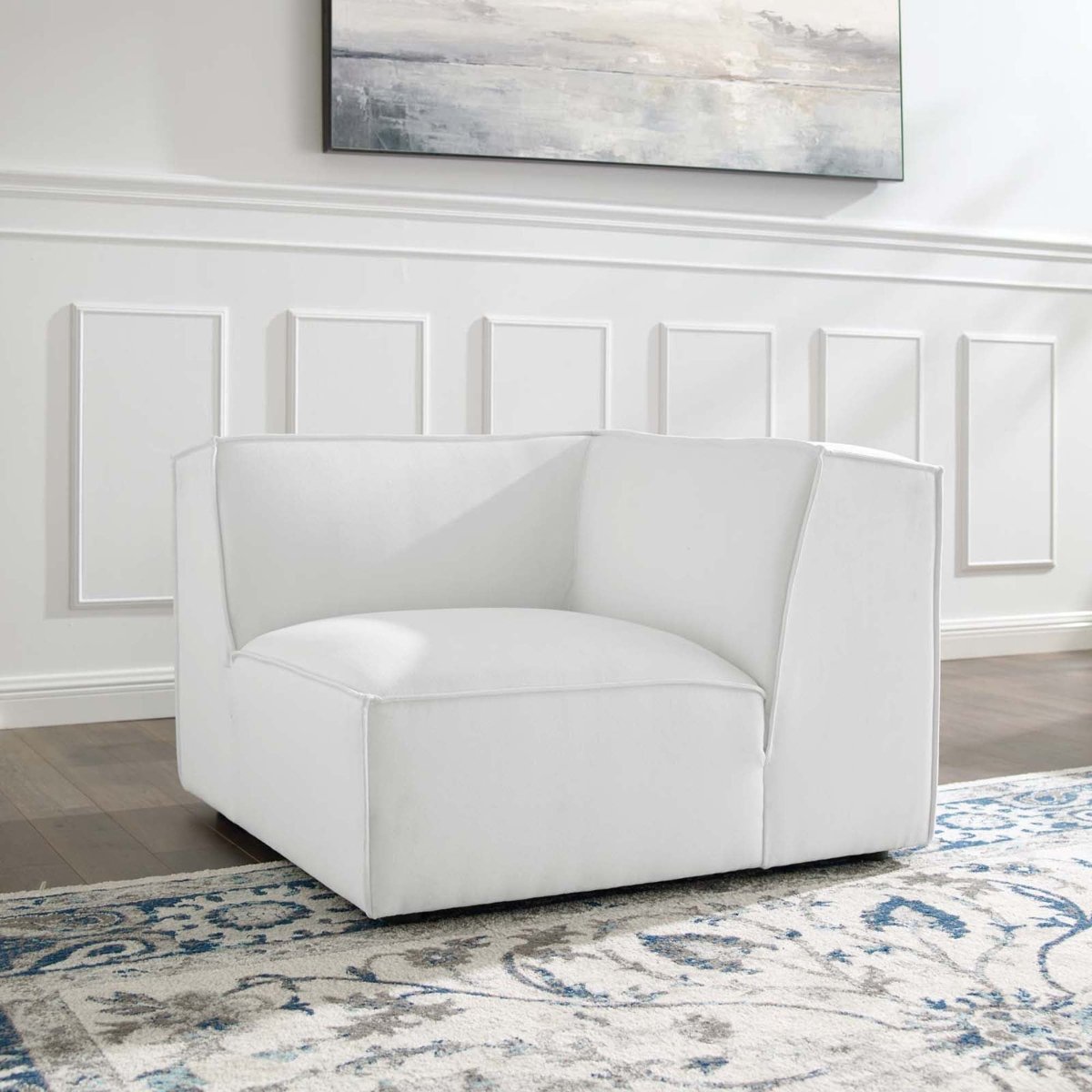 40.5 Inch Restore Upholstered Fabric Sectional Sofa Corner Chair - Living Room Furniture available at Alpine Outlets in Denver
