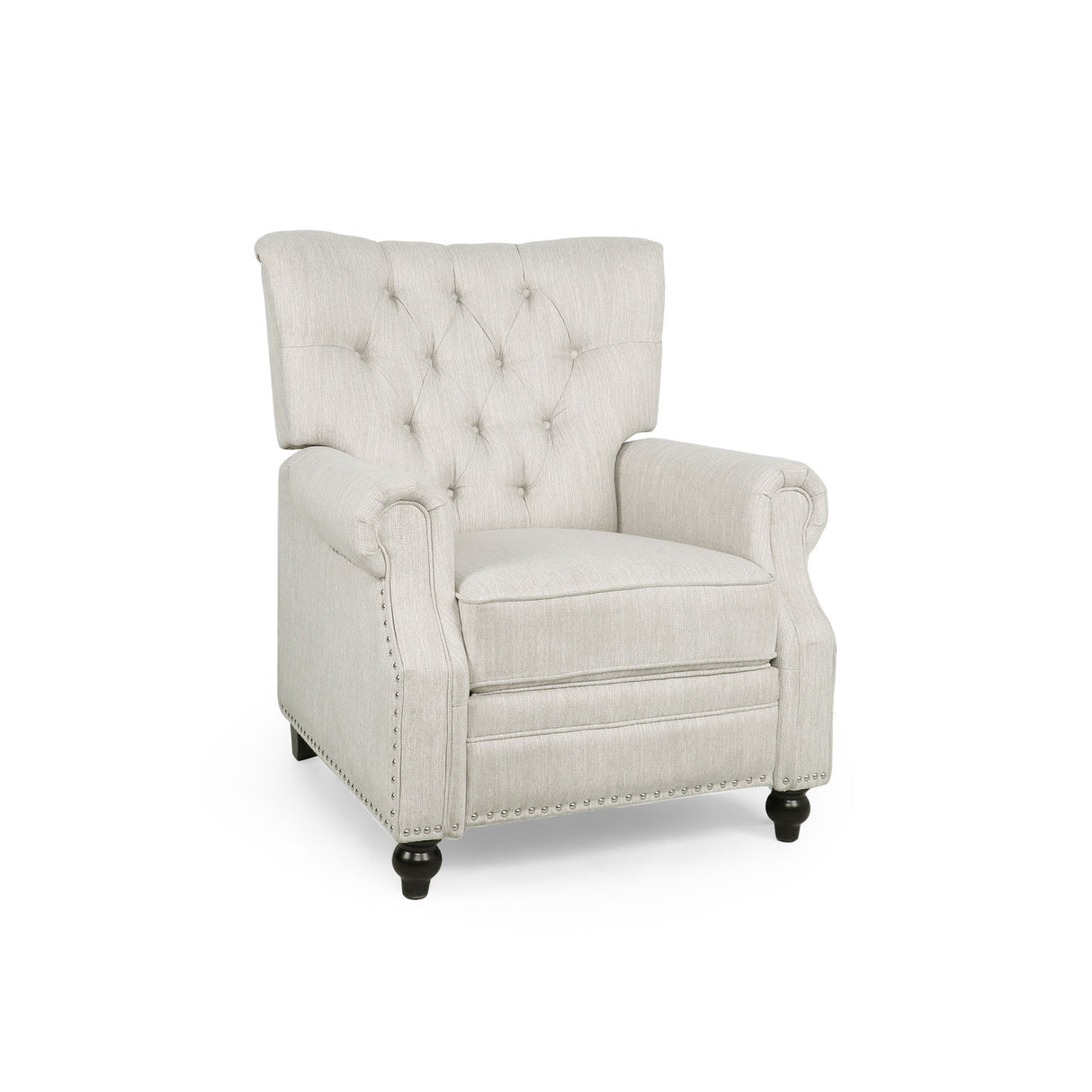 Welch - Contemporary Tufted Pushback Recliner - Beige