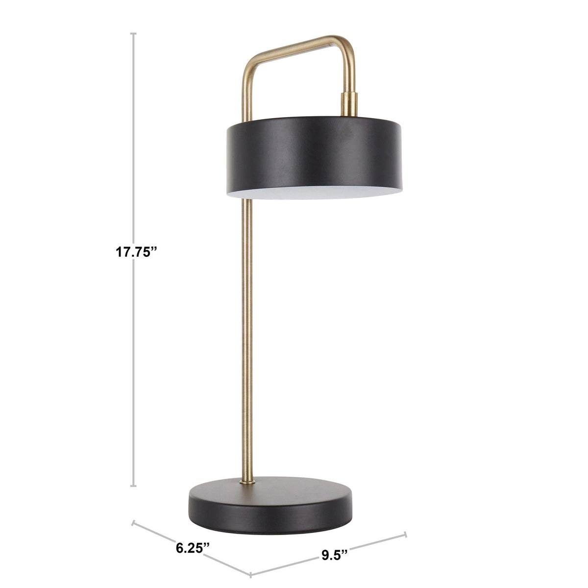 Puck - Contemporary Table Lamp - Nickel