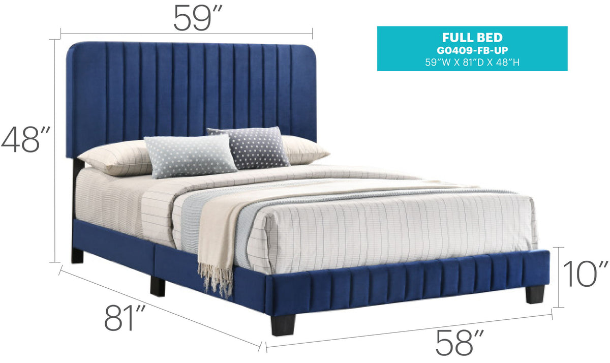 Channel Tufted Bed