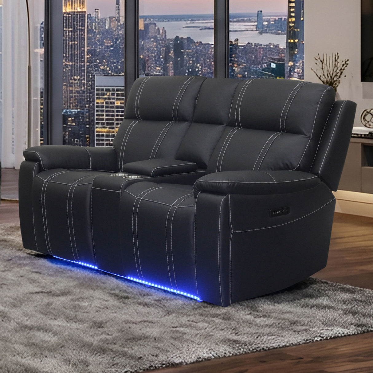 Hartley - Reclining Console Loveseat