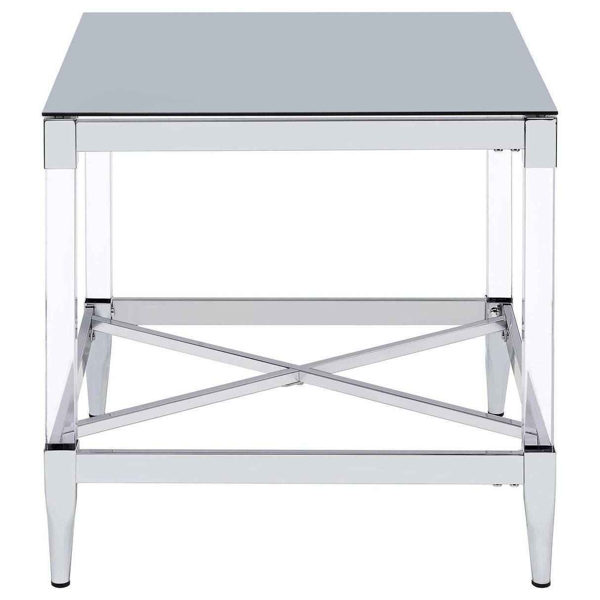 Wallingsford - 2 Piece Square Coffee And End Table Set - Chrome