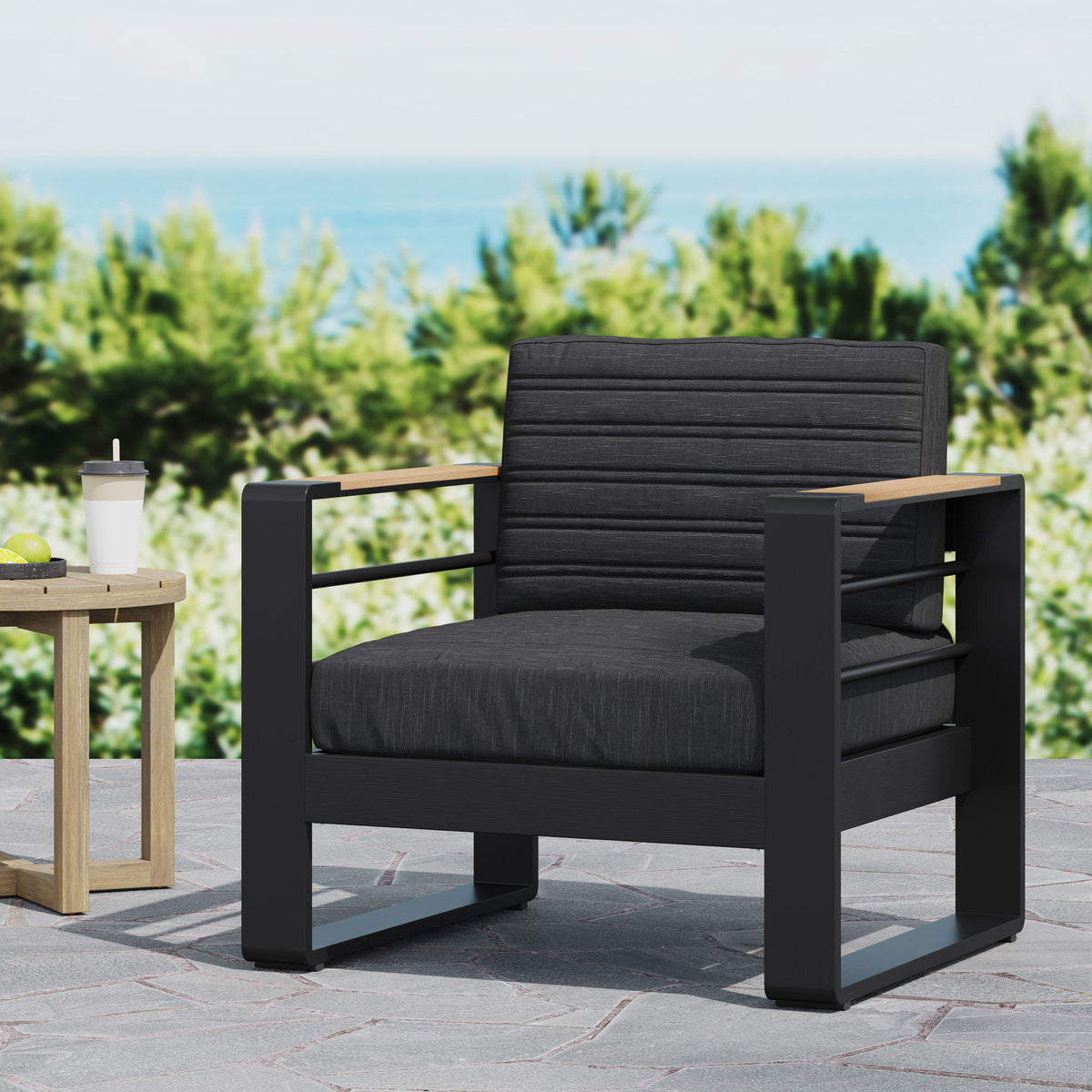 Giovanna - Club Chair Set With Aluminum Frame
