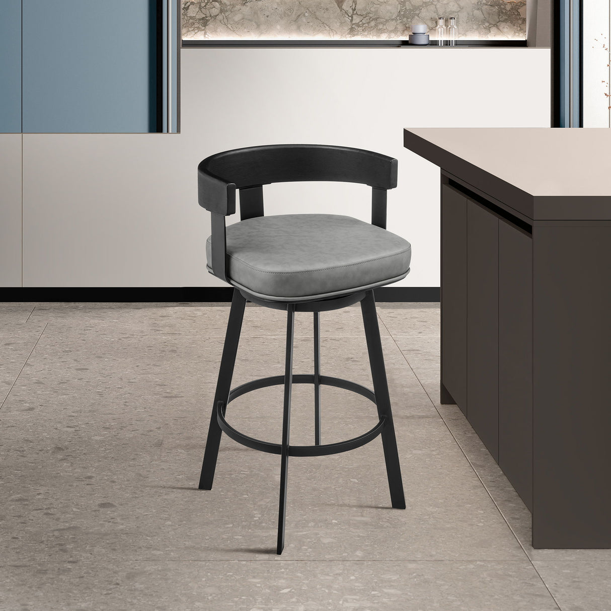 Idris - Vintage Swivel Stool