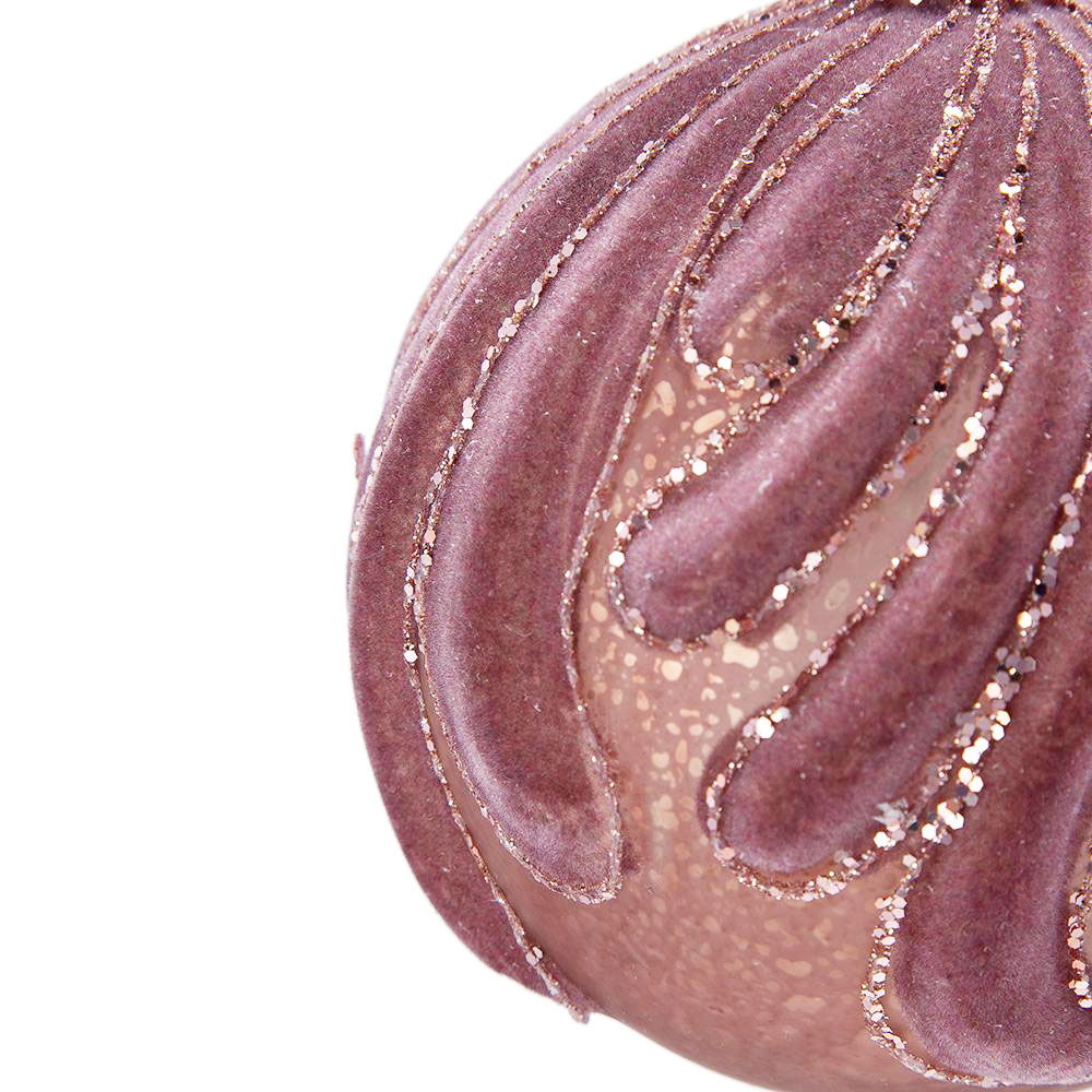 Christmas Ball Ornaments, Glass Decorative Hanging Ball Christmas Tree Ornaments For Holiday Party Decorations (Set of 6) - Purple