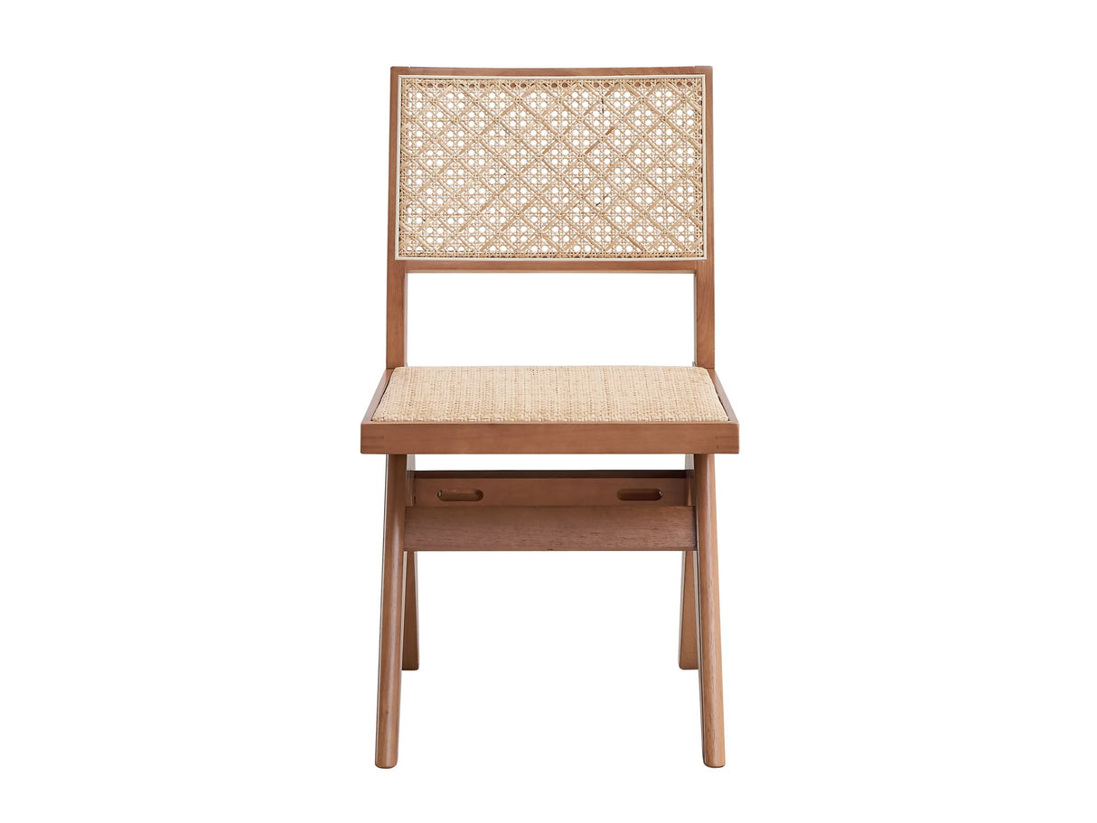 Velentina - Rattan Side Chair (Set of 2) - Natural - Chair Sets - Alpine Outlets