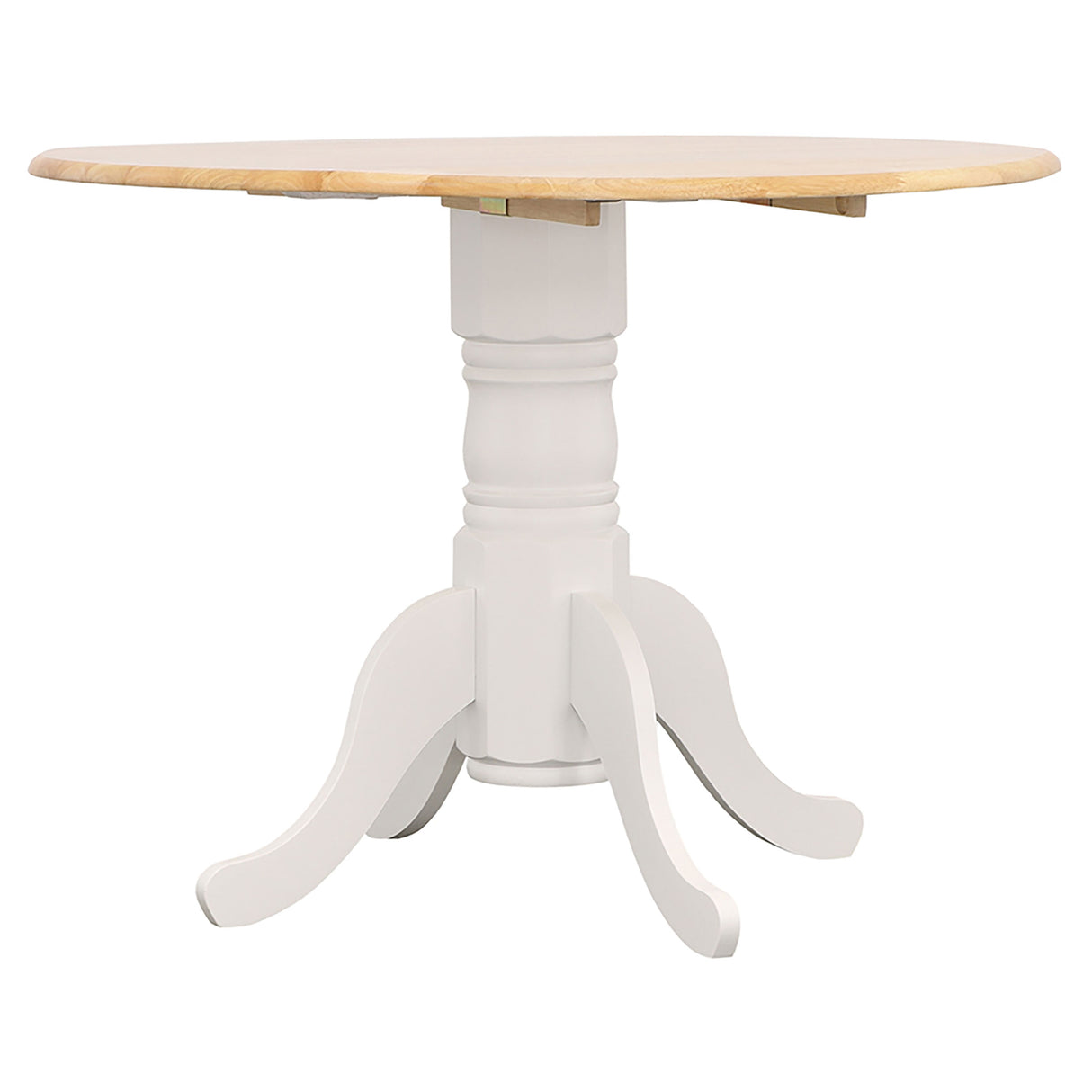 Allison Round 40-Inch Drop Leaf Extension Dining Table