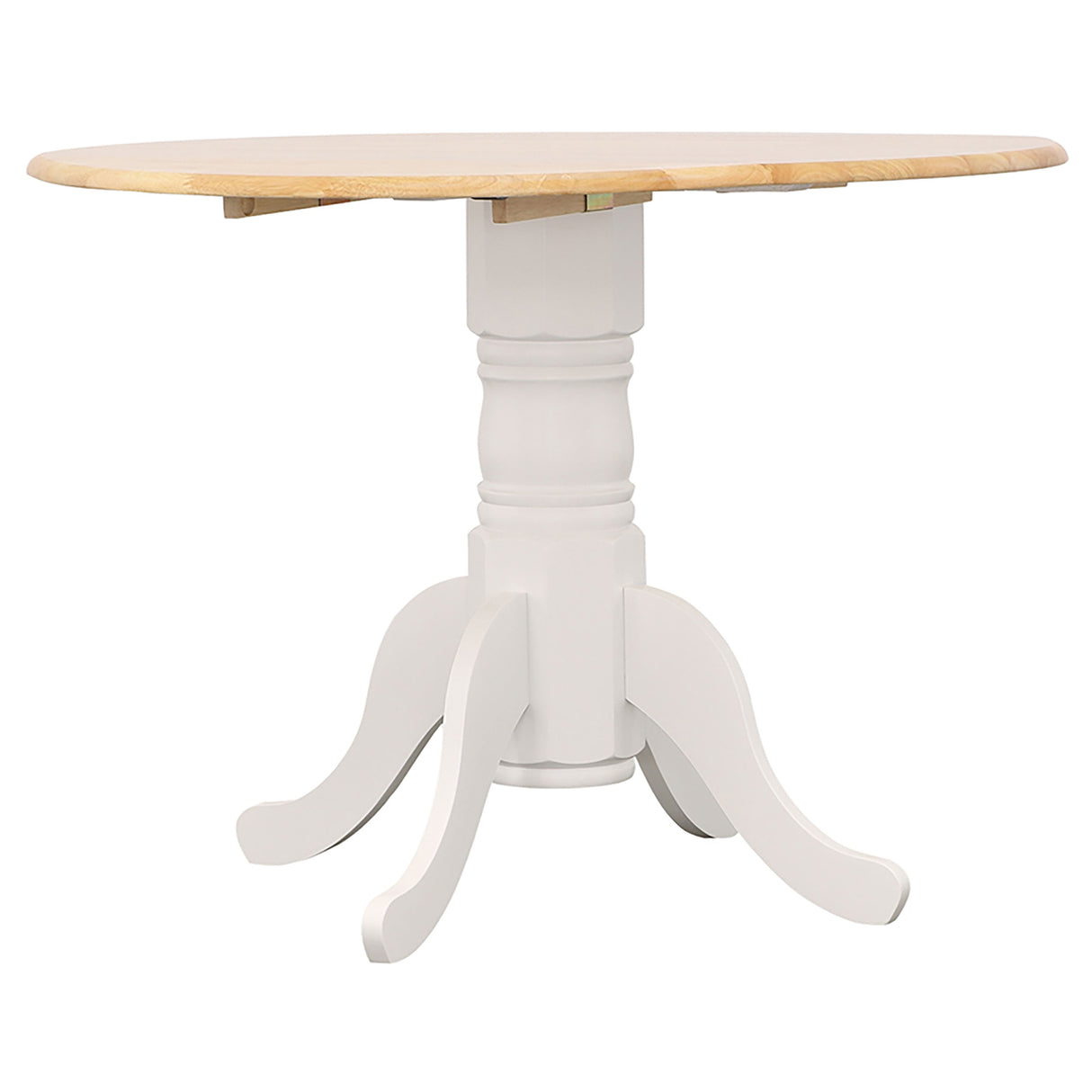 Allison Round 40-Inch Drop Leaf Extension Dining Table